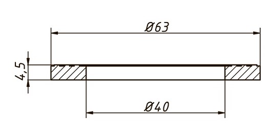 Прокладка горловины Ф32  (в упак. 20шт)  ОРИО (50/1уп)
