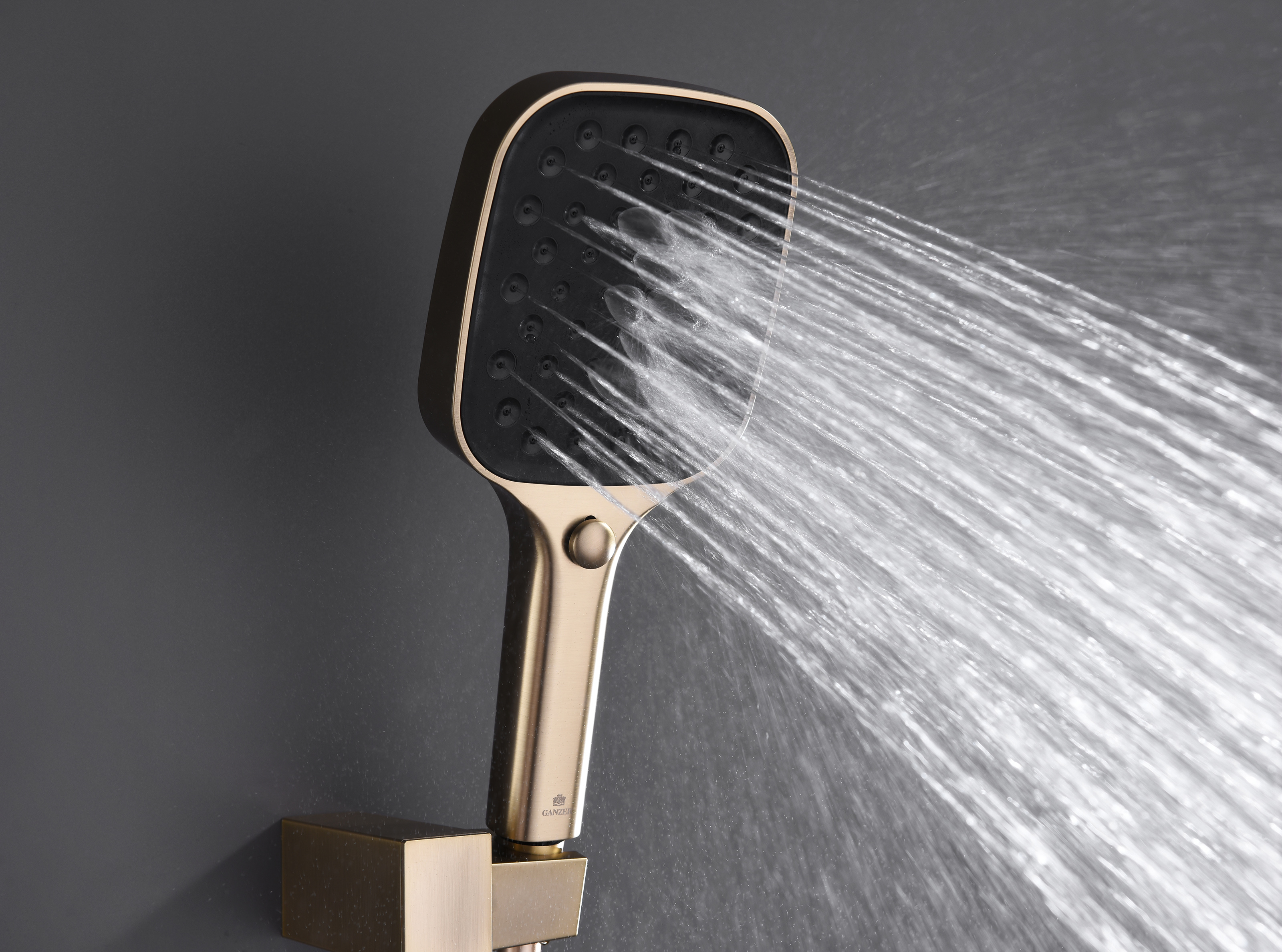 05165-S Смеситель встраиваемый для душа с 3-функ. (Мат. Золото) GANZER (6/1шт)