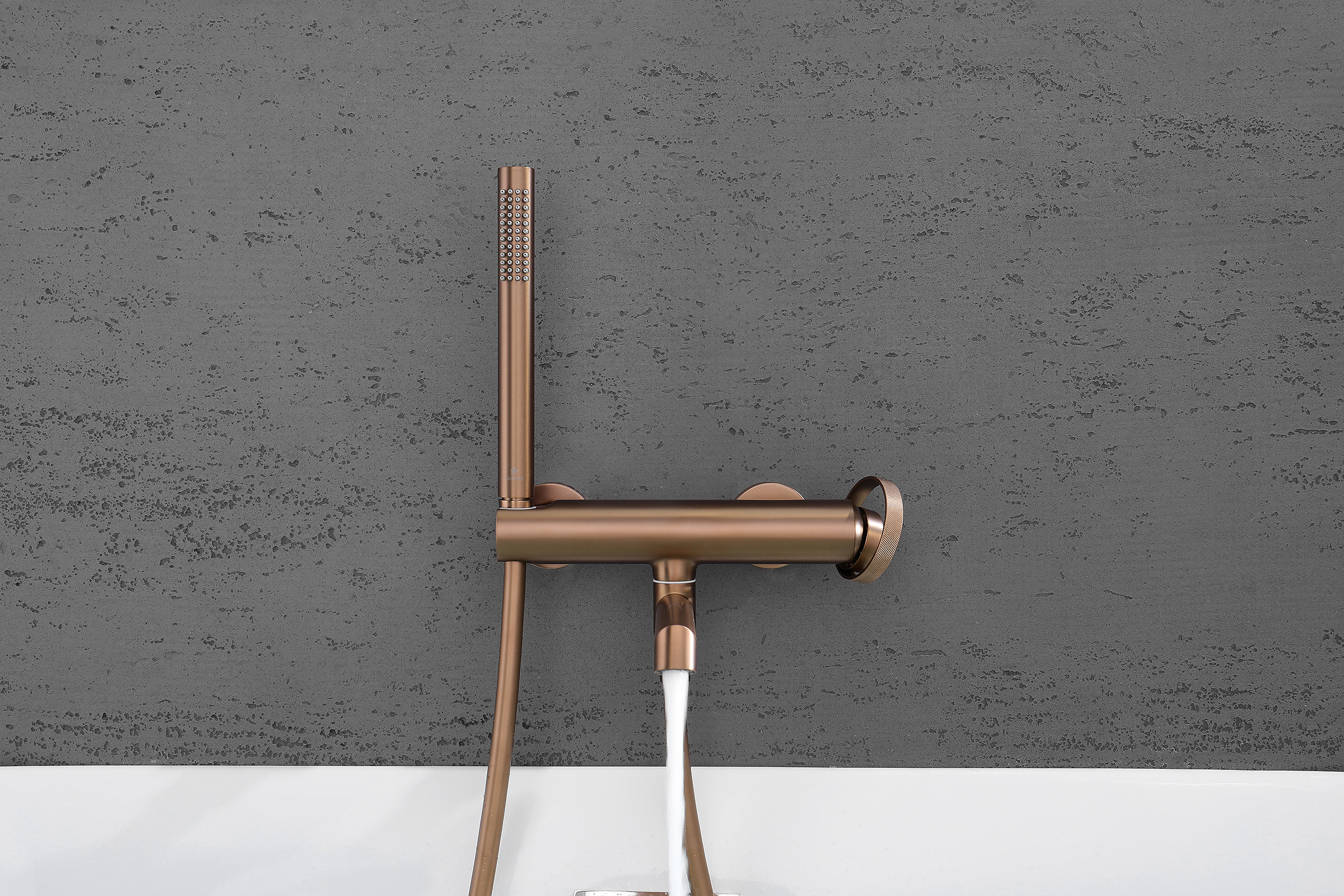 19132-R Смеситель од. для ванны кор. (Роз. Золото)  GANZER  (8/1шт)