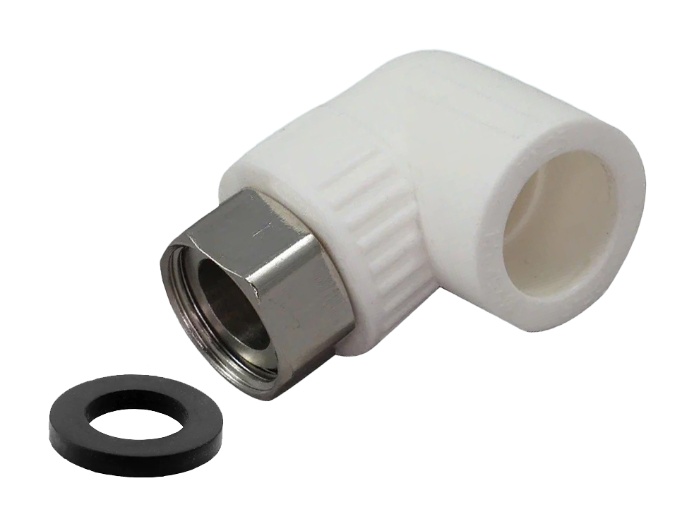 Накидная гайка УГЛОВАЯ ПП Ф 32 х 1" ViEiR  (100/10шт)