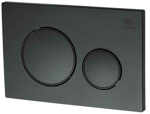 Кнопка для инсталляции СМАРТ,  с КРУГ. клав. (ЧЕРНЫЙ)  GANZER  (24/1шт)