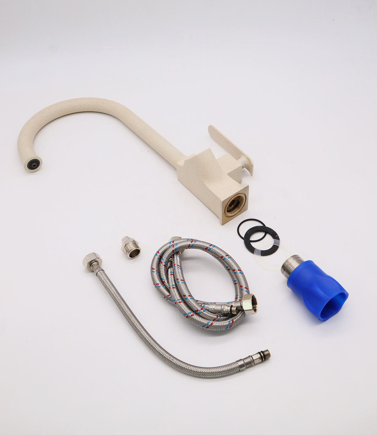 26025-M Смеситель для кухни (ПЕСОЧ) на две воды GANZER (10/1шт) Л/К