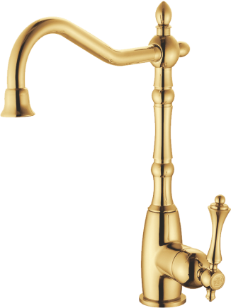 77121-E Смеситель однорычажный для кухни (ЗОЛОТО)  GANZER  (10/1шт)