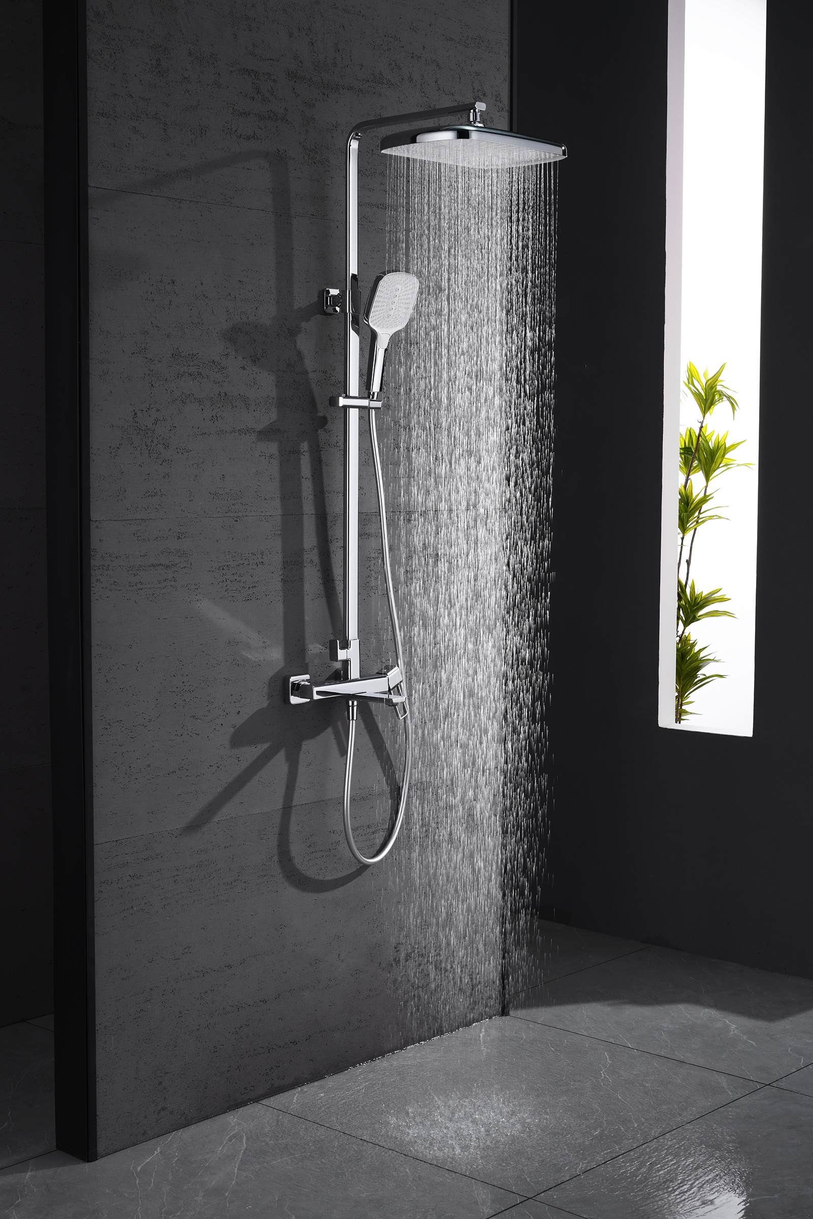 12163 Душевая система (ХРОМ) GANZER (5/1шт)