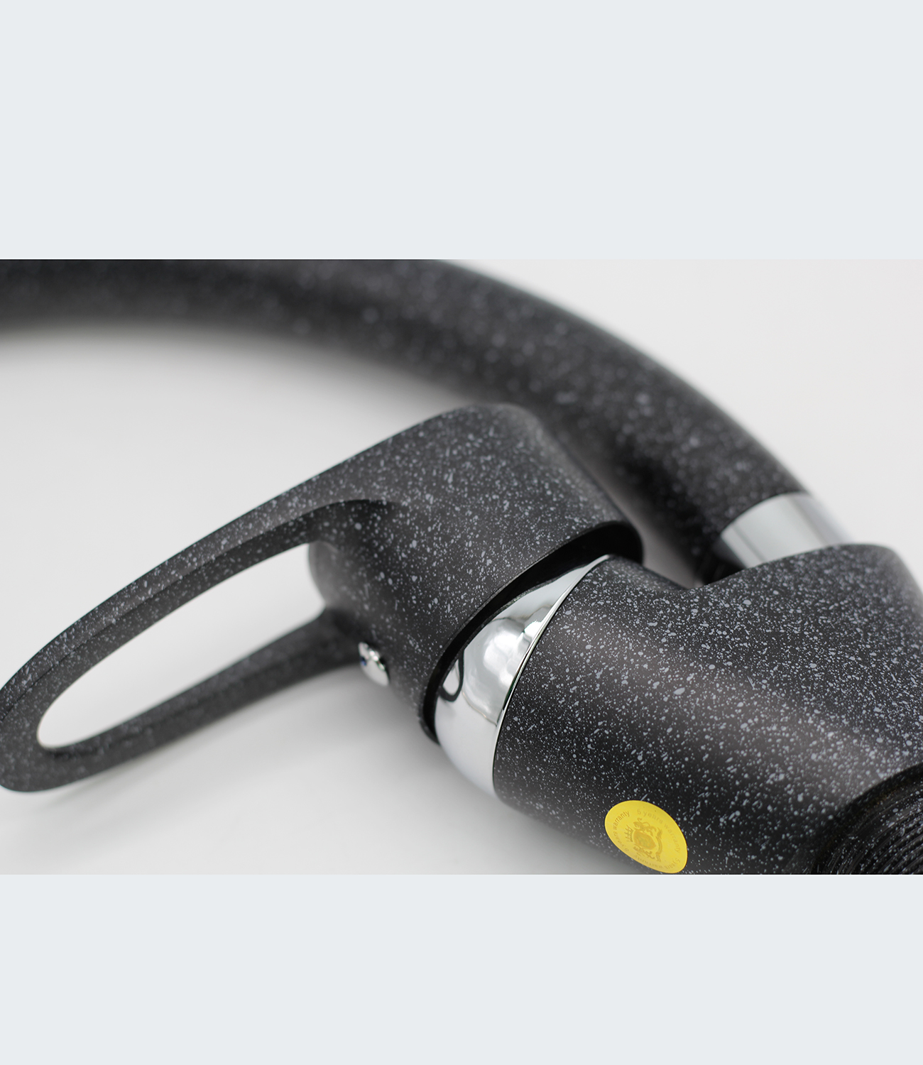 10021-C Смеситель (ЧЕРНЫЙ) для кухни "GANZER" Л/К