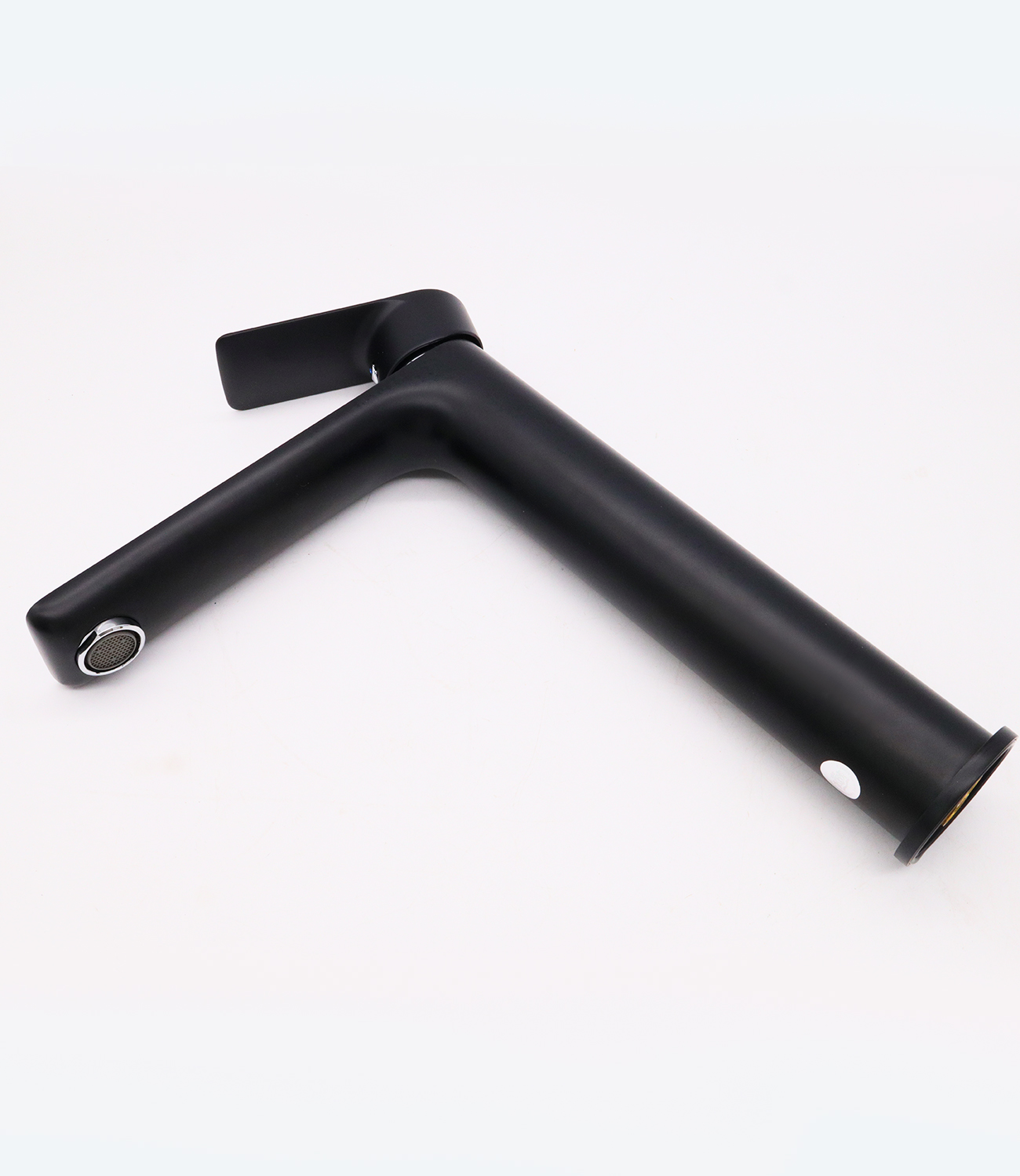 21012-C Смес. для умыв. (ВЫСОКИЙ хром+черный) "GANZER"  (10/1шт) Л/К