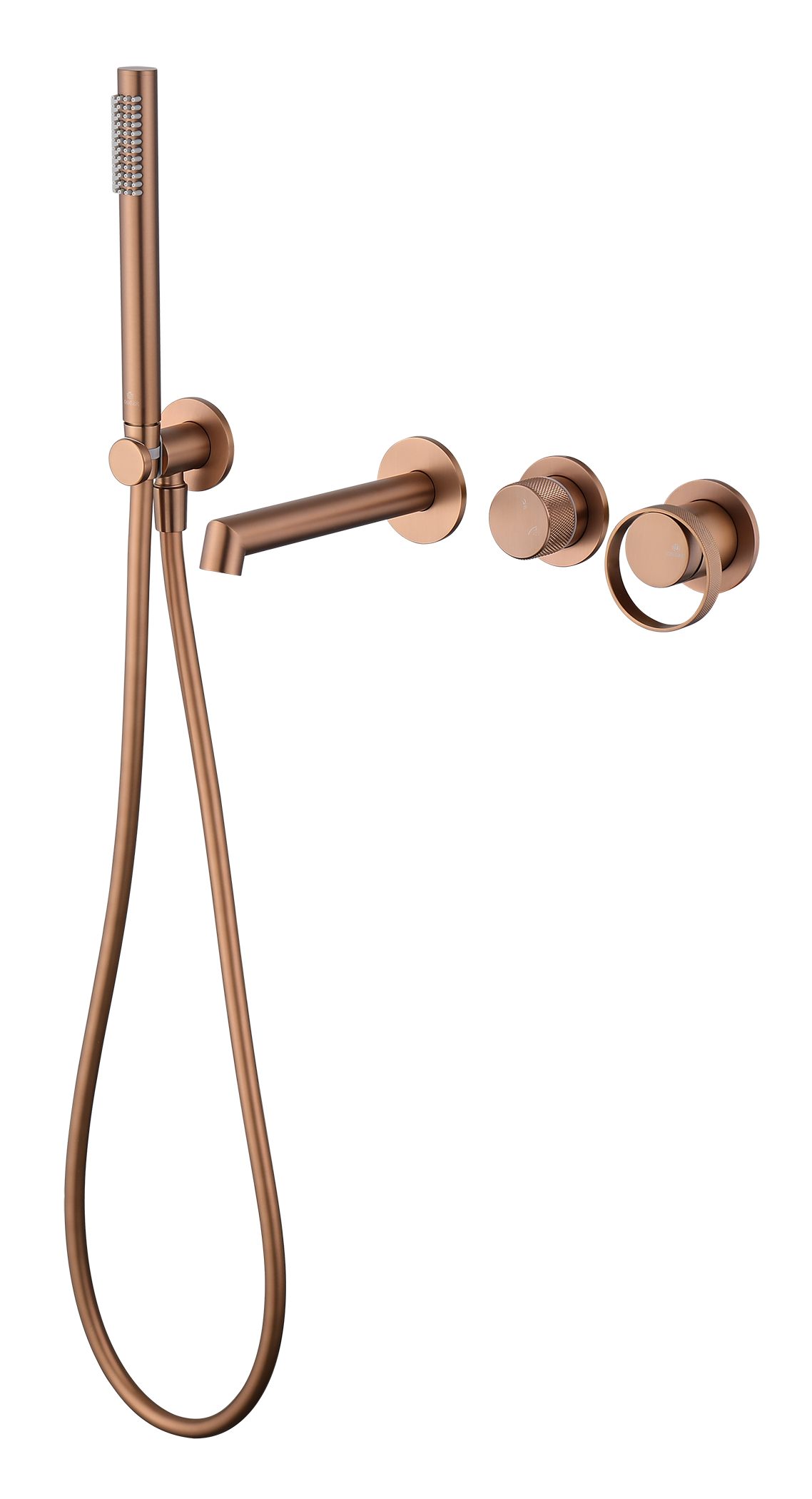 19134-R Встроенный смес. для ванны  (Роз. Золото) GANZER  (6/1шт)