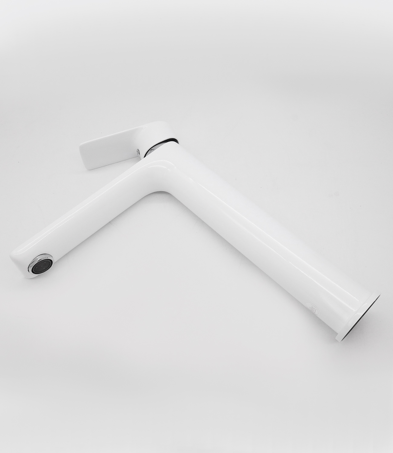 21012-F Смеситель для умыв. (ВЫСОКИЙ БЕЛЫЙ) GANZER  (10/1шт) Л/К