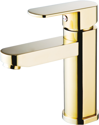 06011-E Смес. для умывальника ЗОЛОТО GANZER  (10/1шт) Л/К