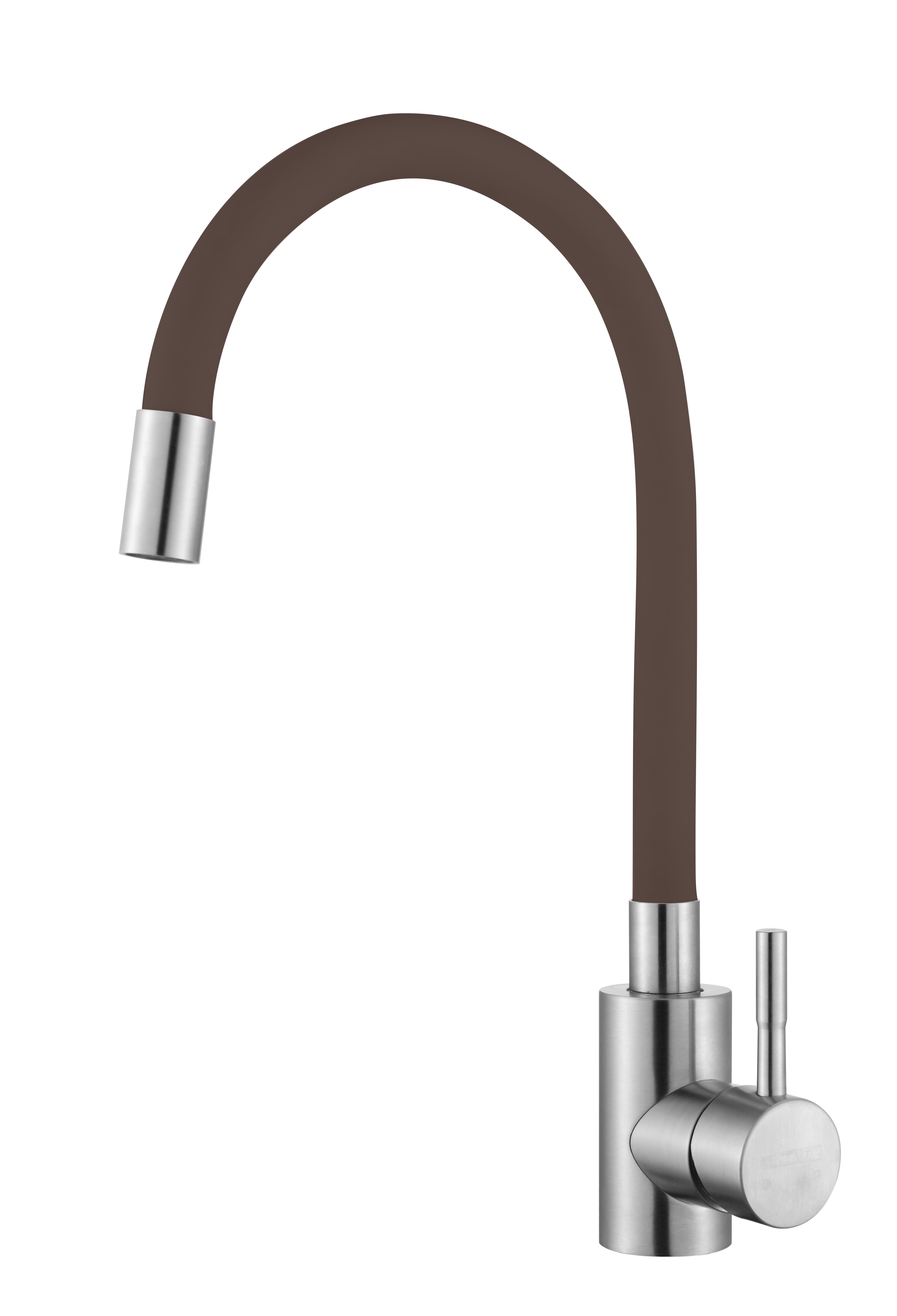 59304-GU Смес. из НЕРЖ. для кух. (САТИН с гиб. кор. изл.) HANSEN  (20/1шт)