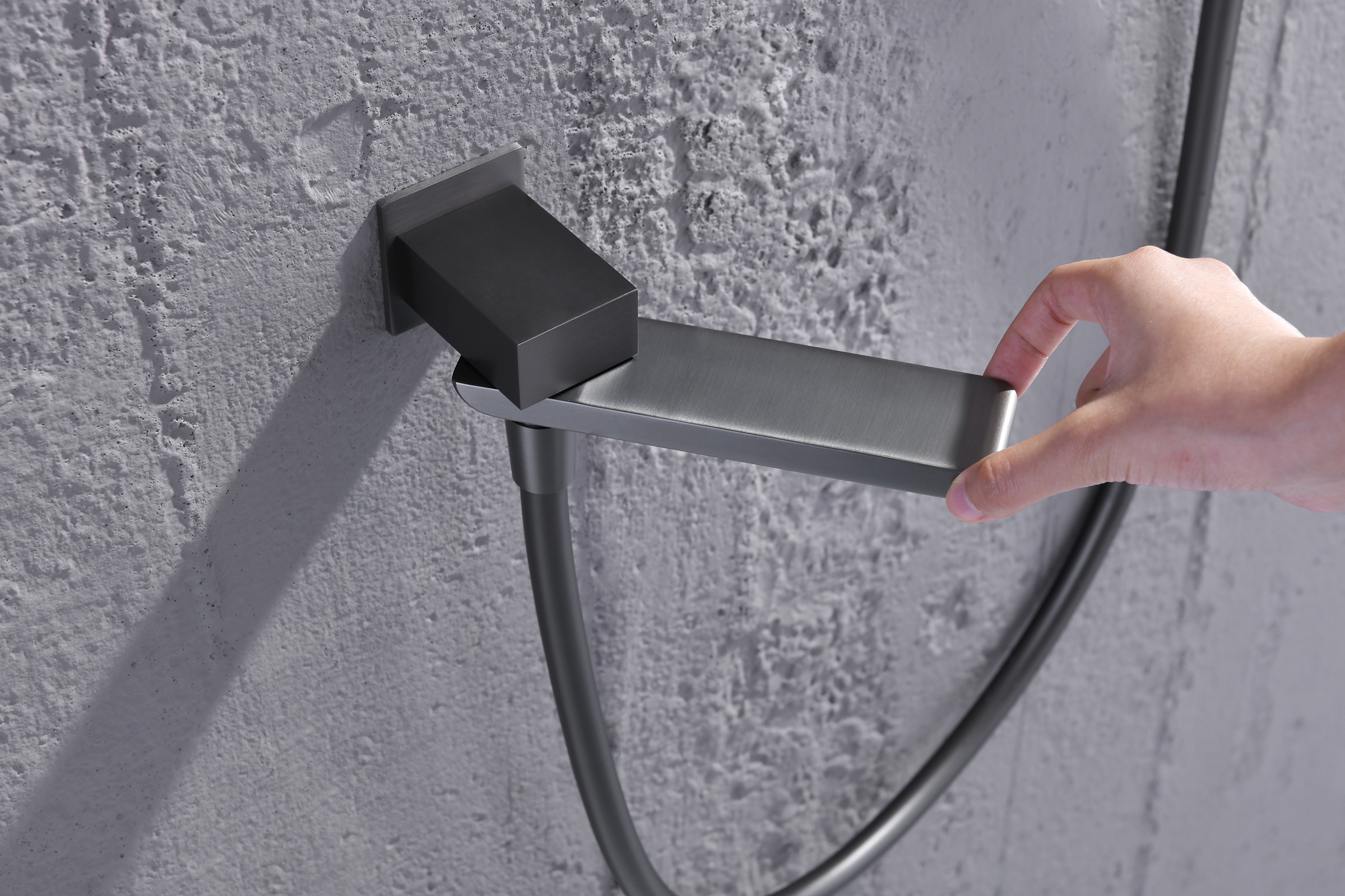 02165-Q Смеситель встраиваемый для душа с 3-функ. (ГРАФИТ) GANZER (6/1шт)