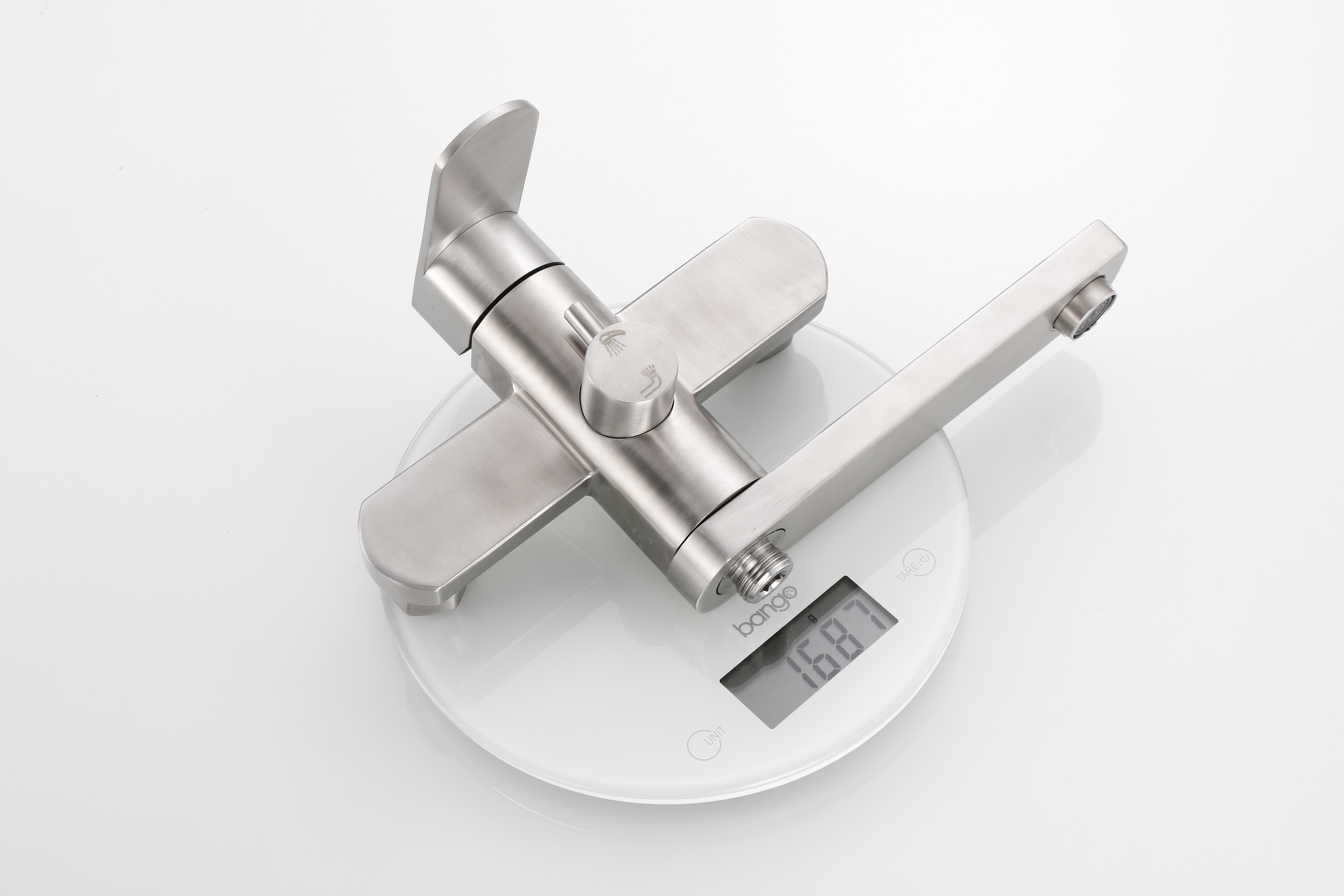 30304-G Смес. од. из НЕРЖ. для ванны кор.(САТИН) HANSEN  (8/1шт)