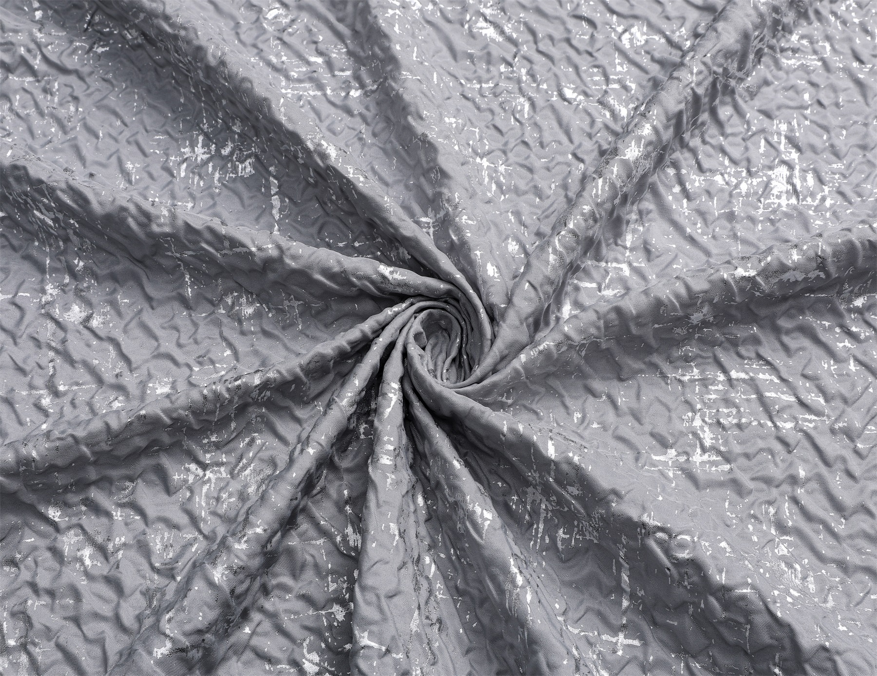 Штора для ванной комнаты (ДВУХСЛОЙНАЯ) 180*200 (серый) GANZER  (20/1шт)