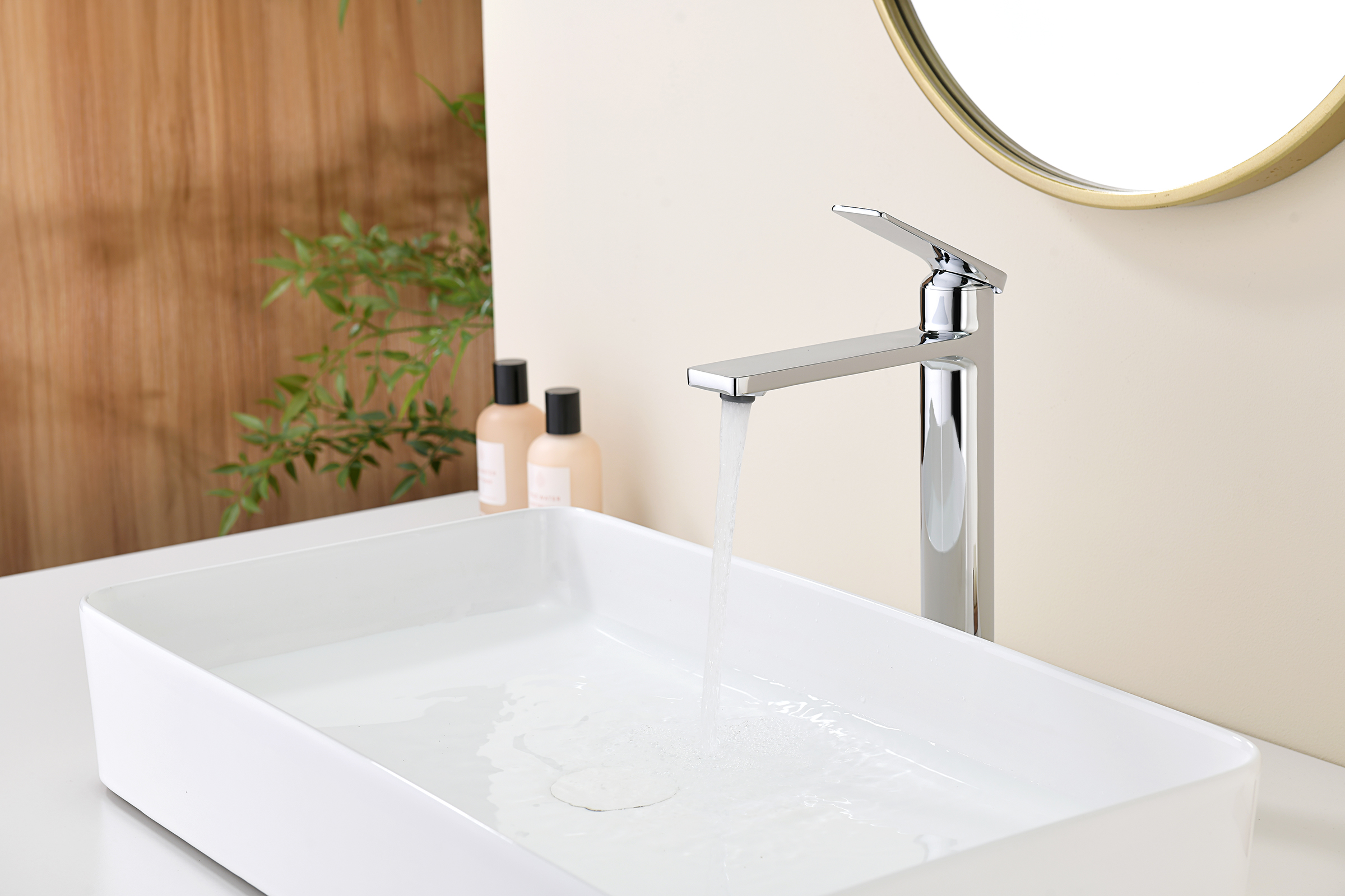 07112 Смеситель од. для раковины-чаши (ХРОМ) GANZER (10/1шт)