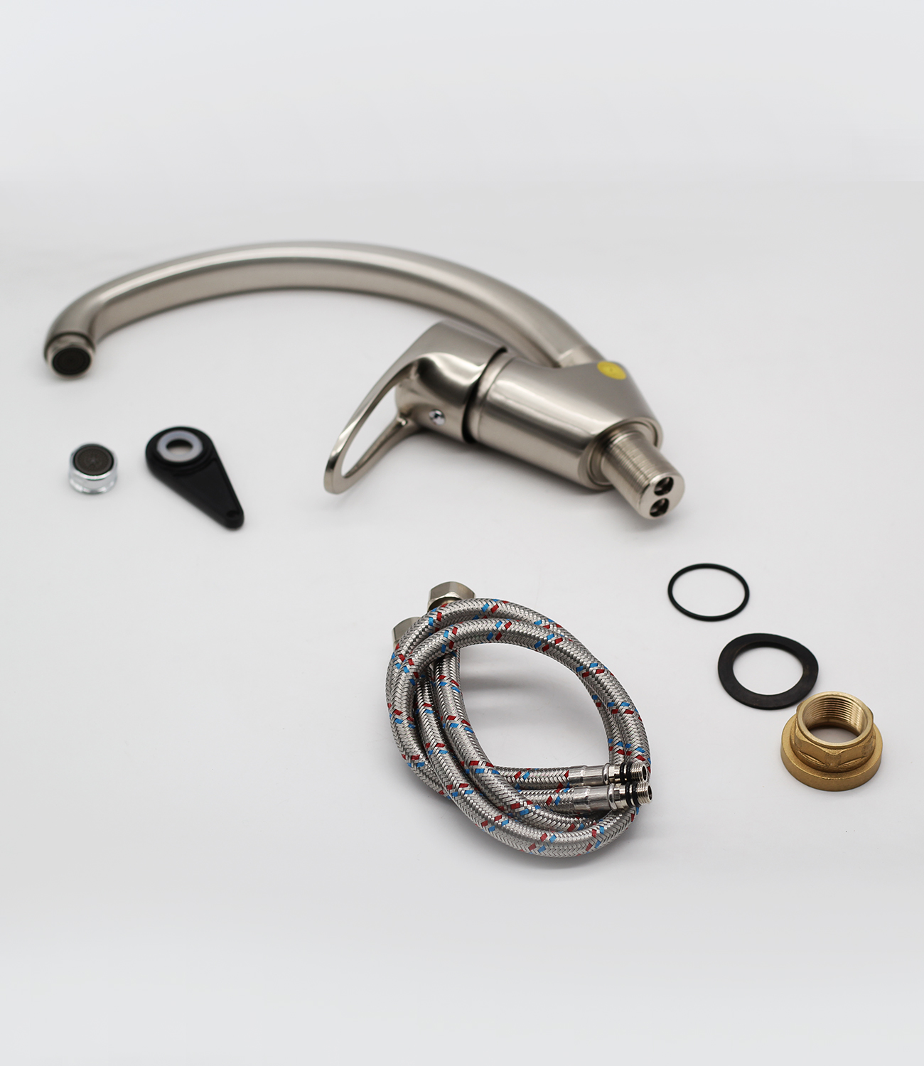 10021-G  Смеситель (САТИН) для кухни "GANZER"  (10/1шт)