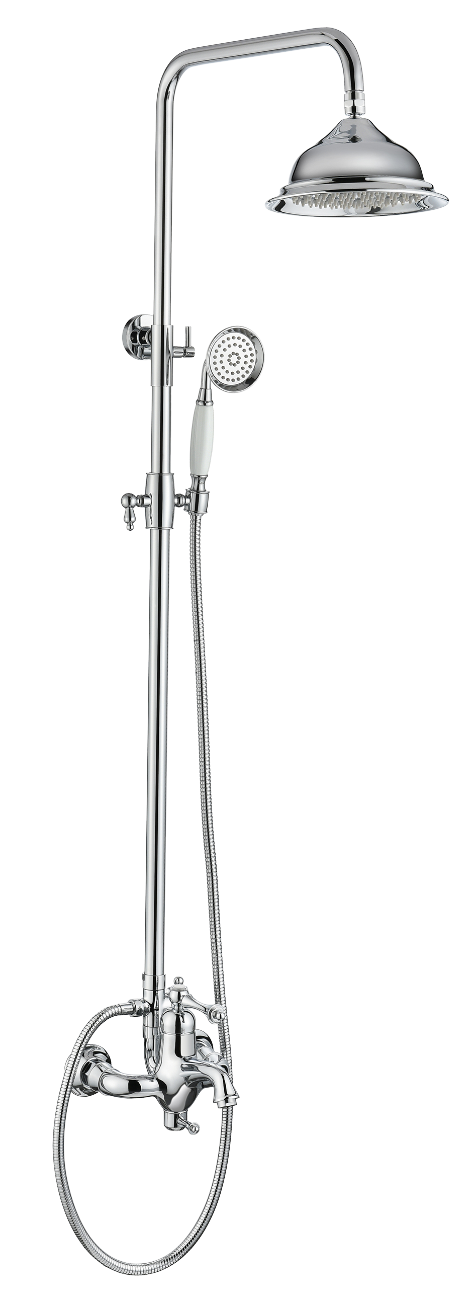 77061 Душевой релинг (ХРОМ)   "GANZER"  (4/1шт)