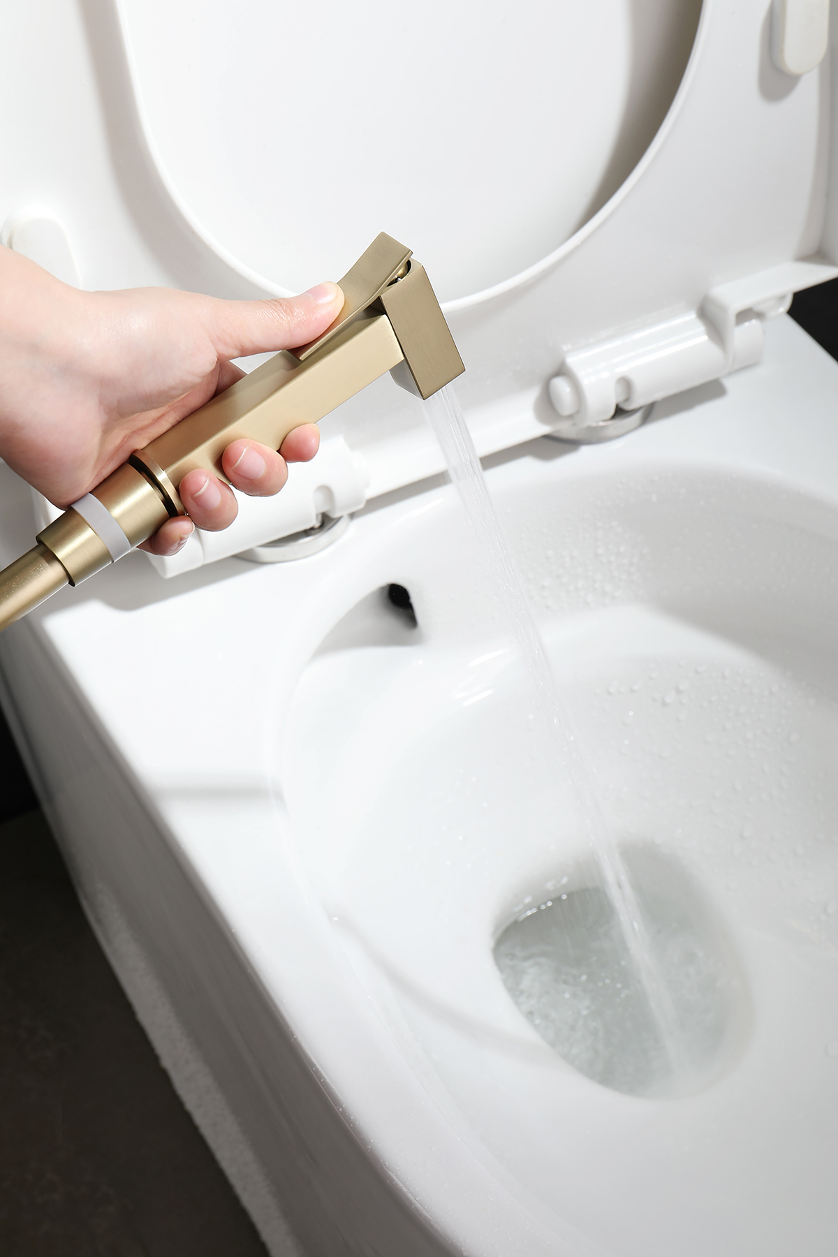 44157-S Смеситель встраиваемый с ГИГ. душем (Мат. Золото) GANZER (10/1шт)