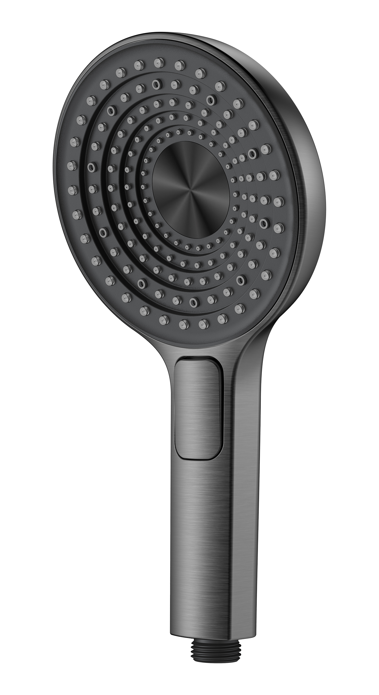 3029-Q Лейка массажная 3 позиции, кнопка (ГРАФИТ) GANZER  (56/1шт)