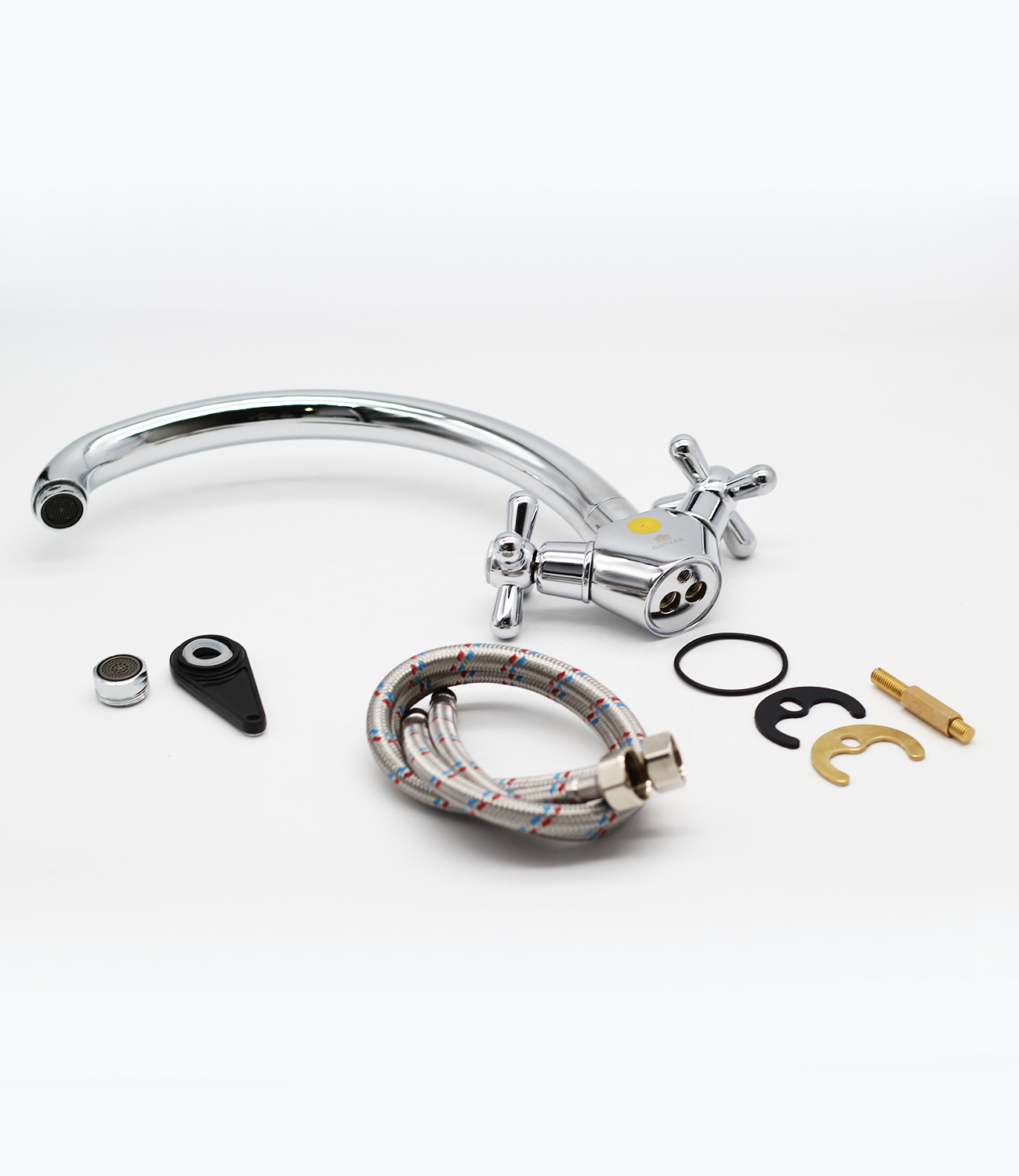 13023 Смеситель двухвентельный для кухни "GANZER