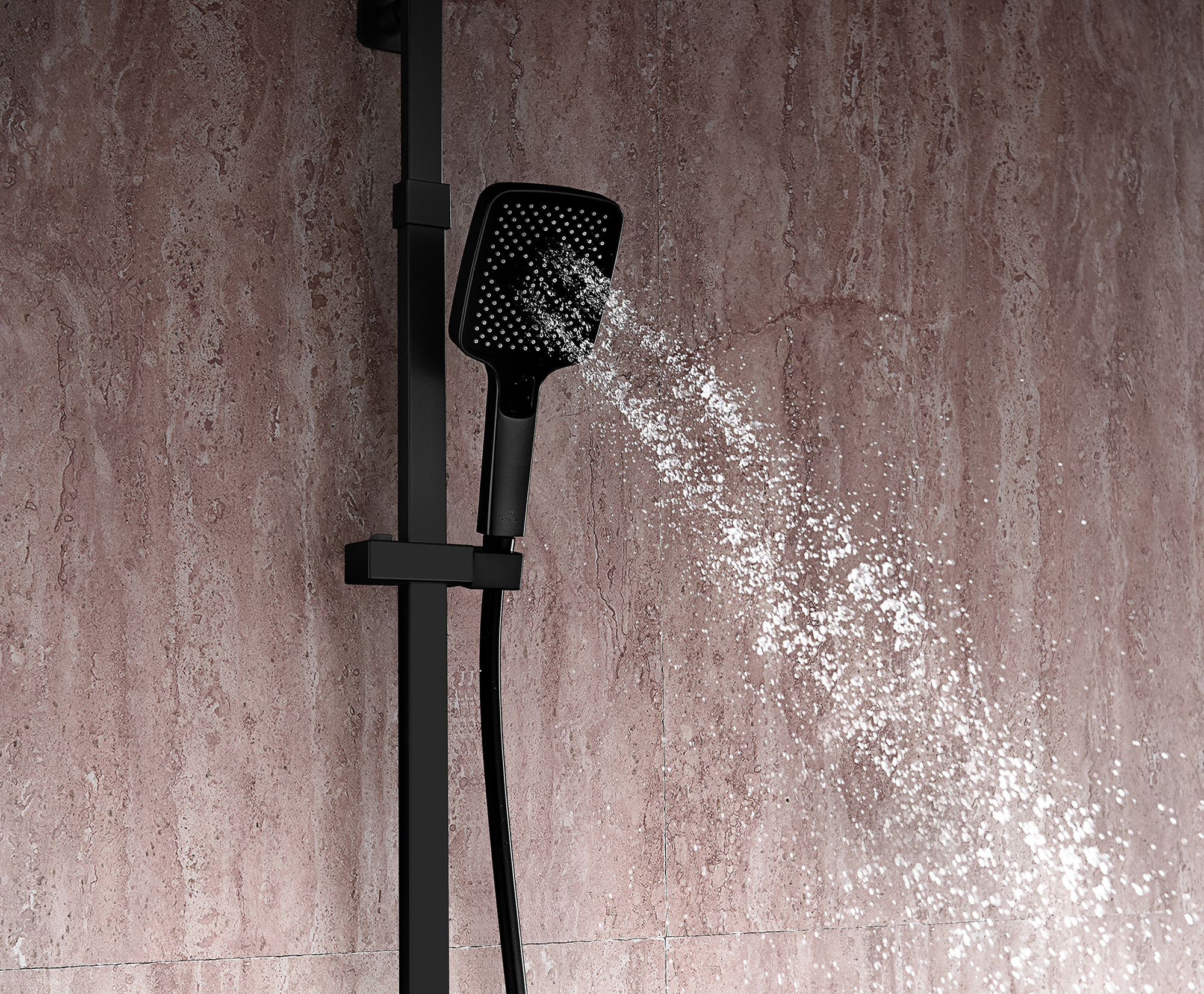 44161-C Душевая система (ЧЕРНЫЙ) GANZER (5/1шт)