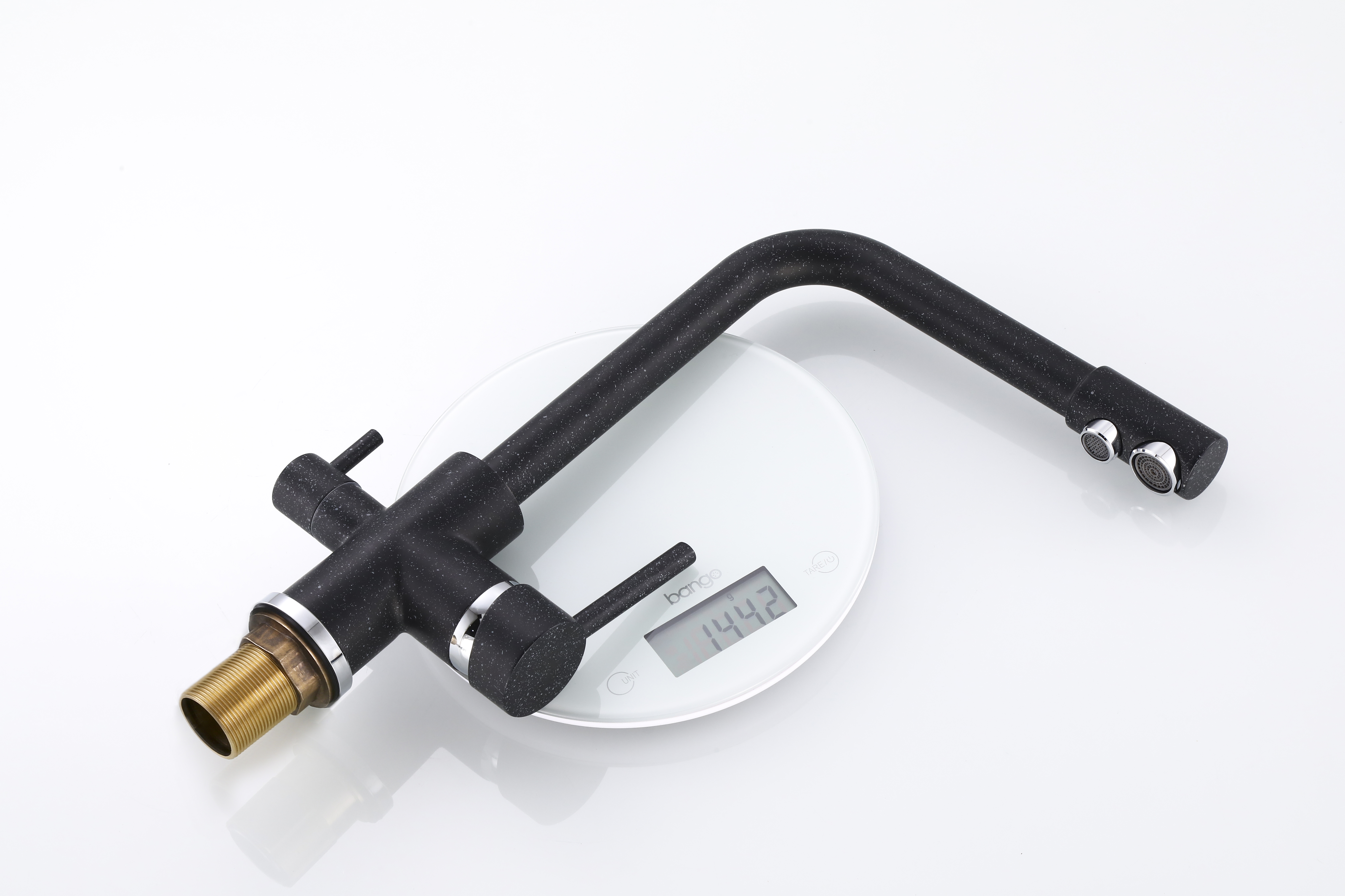 15081-C Смеситель  под. фильт (ЧЕРНЫЙ) HANSEN  (10/1шт)