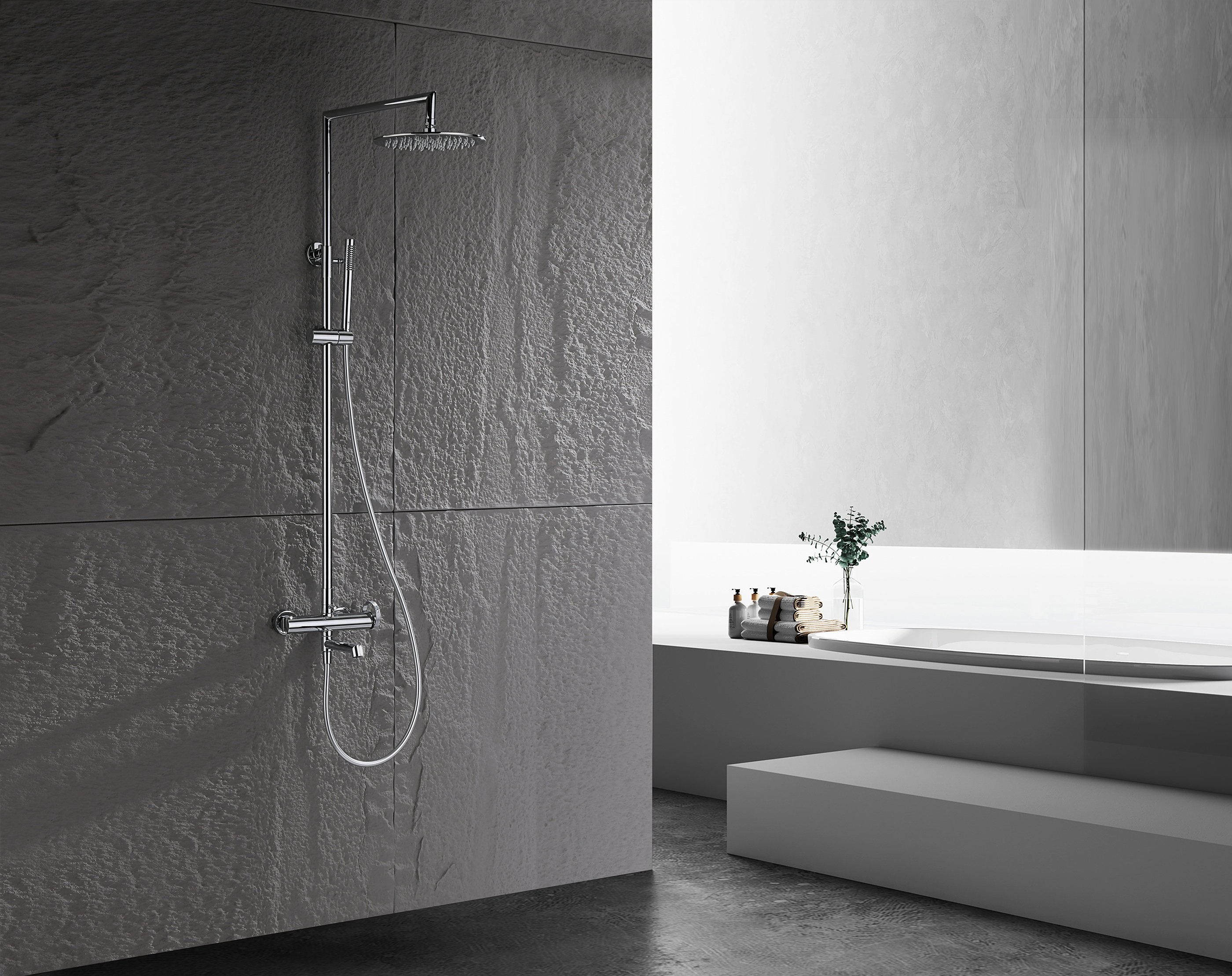 19162 Душевая система (ХРОМ) GANZER (5/1шт)