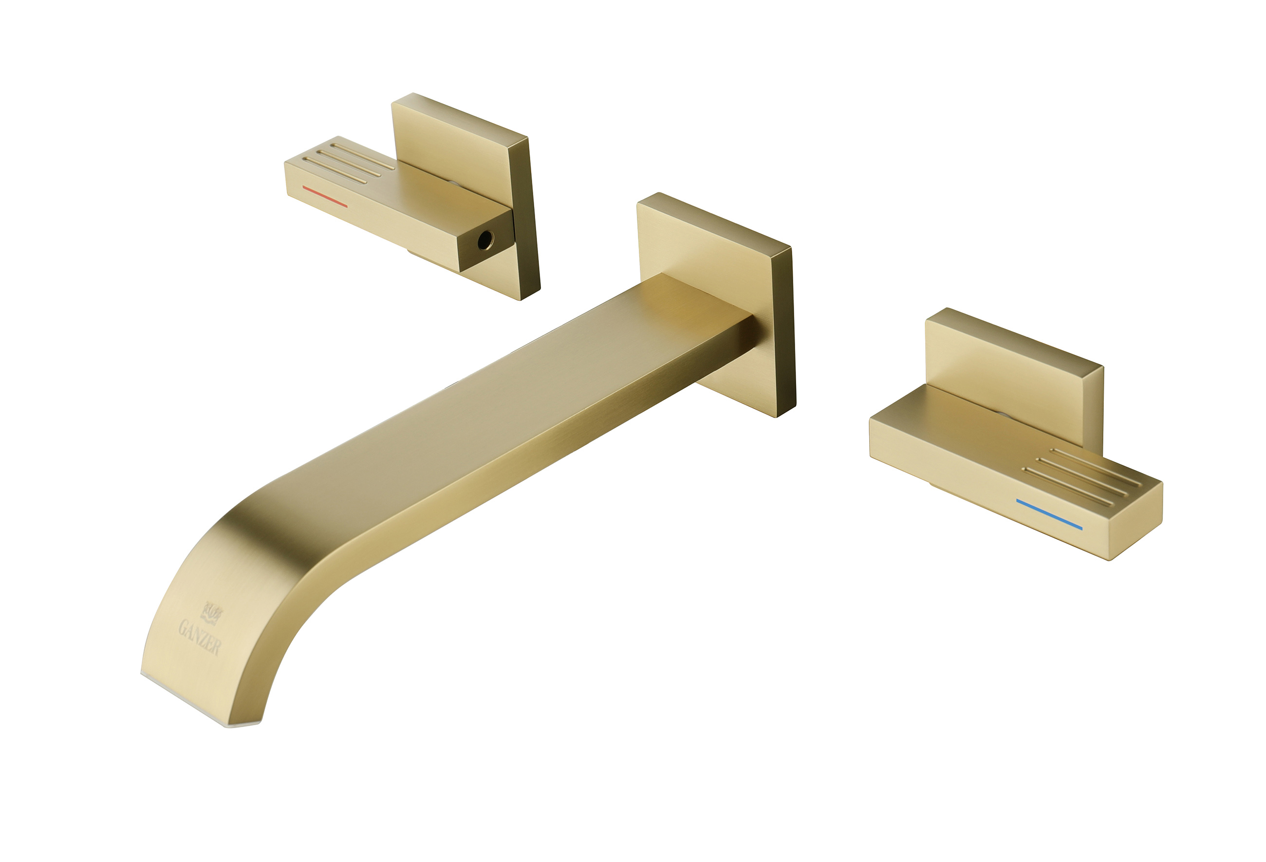 01144-S Смеситель встраиваемый для раковины (Мат. Золото) GANZER (8/1шт)