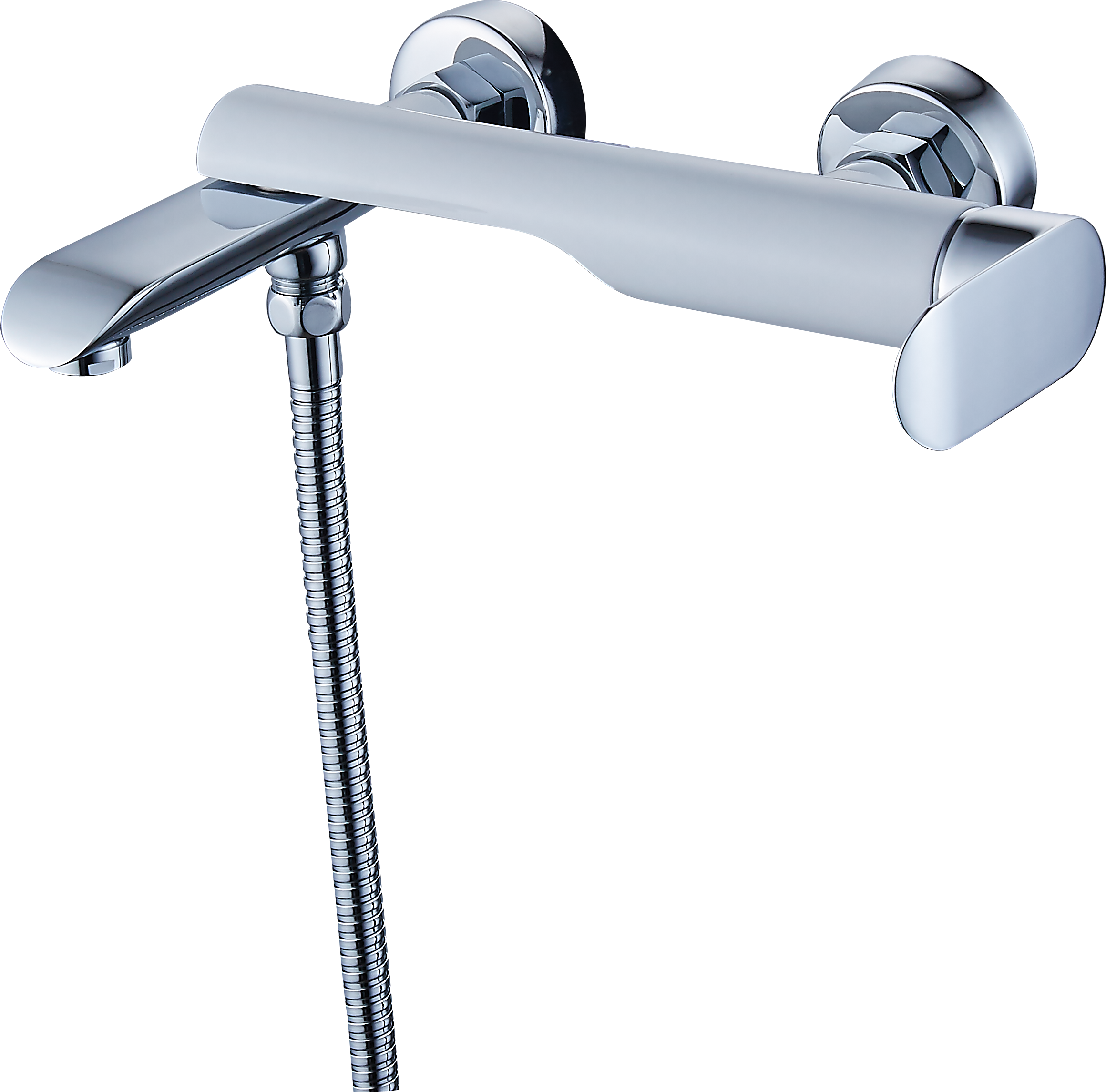 22031-F Смеситель од. для ванны (БЕЛЫЙ) GANZER (8/1шт) Л/К