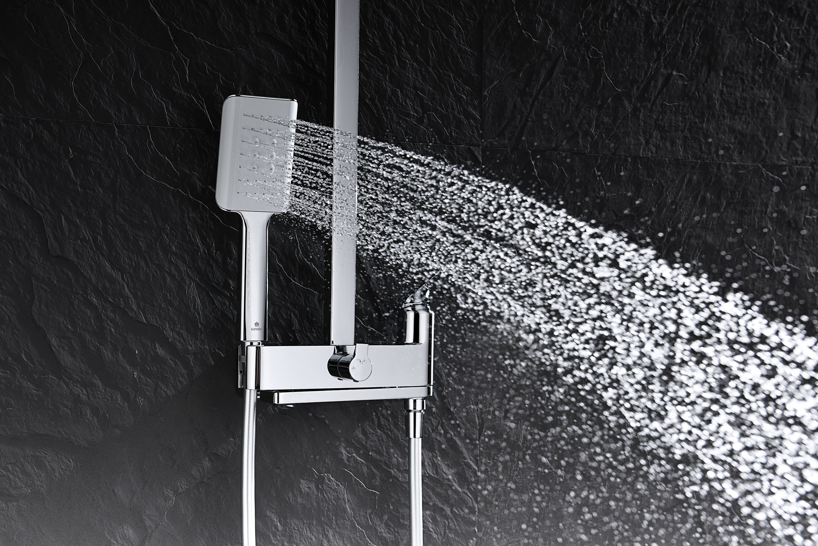 07162 Душевая система (ХРОМ) GANZER (5/1шт)