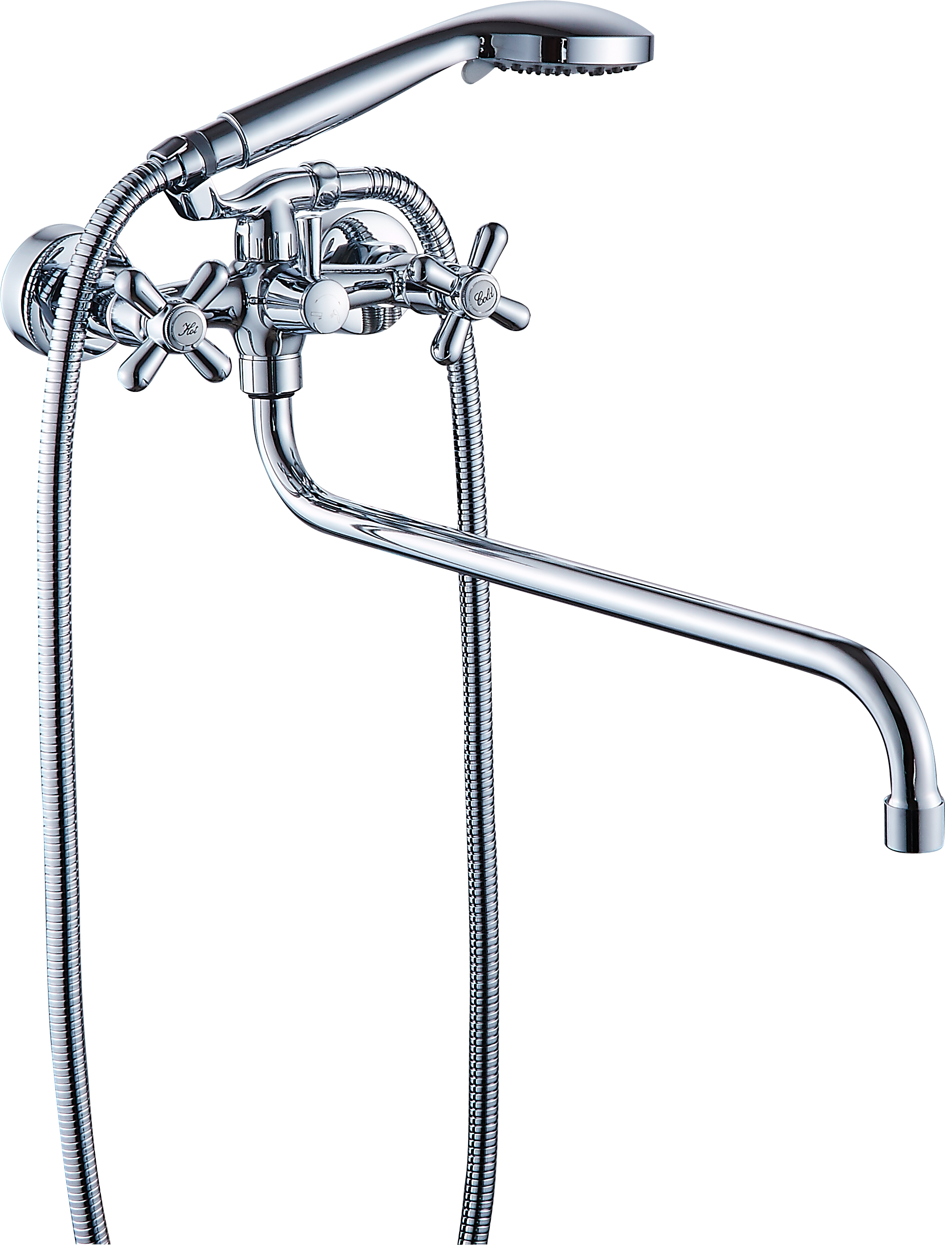 13041 Смеситель двухвент для ванны "GANZER"  (10/1шт)