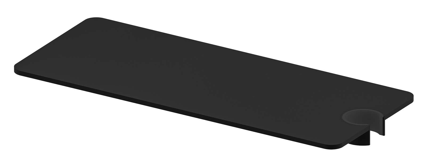 Полка для ванной с держателем для лейки (ЧЕРНЫЙ)  GANZER  (50/1шт)