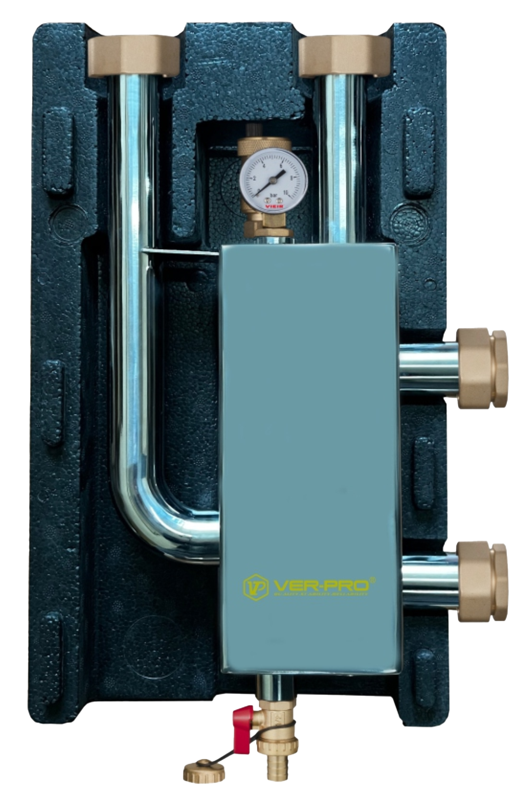 Гидравлическая стрелка НЕРЖ в теплоизоляции  ViEiR  (1шт)