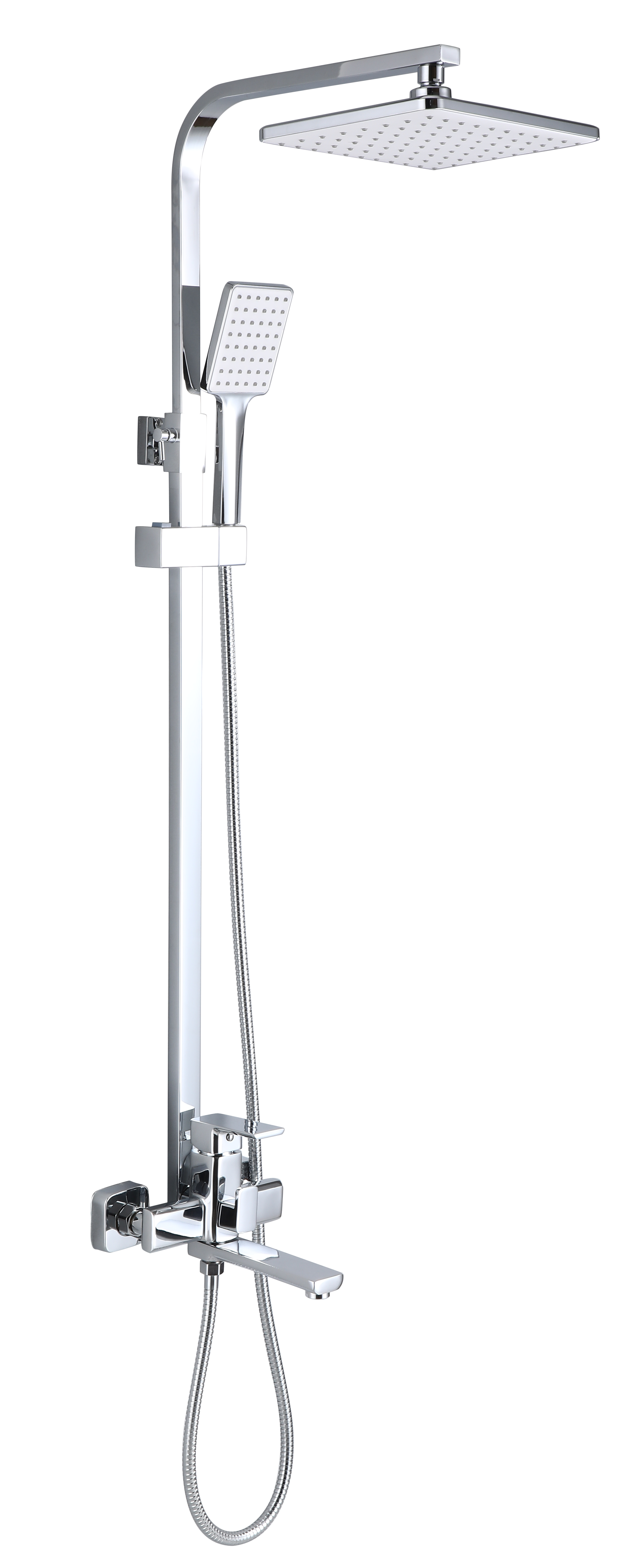 33010 Однорукий душевой релинг (ХРОМ)  HANSEN  (5/1шт)