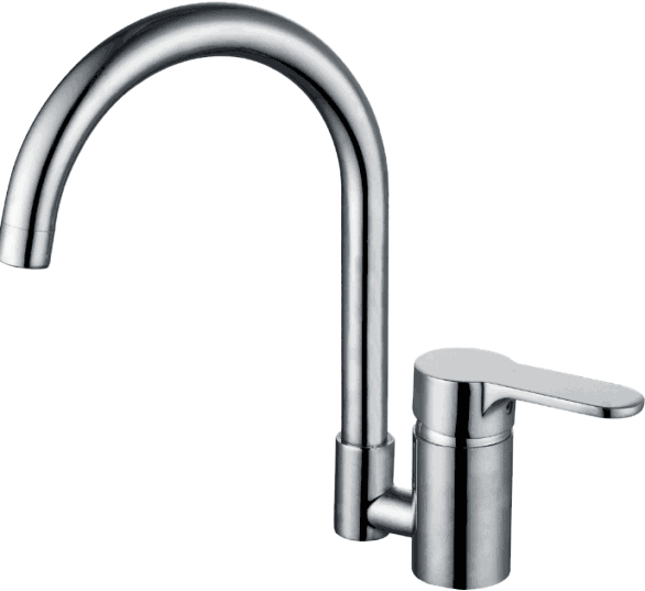 16021 Смеситель однорычажный для кухни "GANZER"  (8/1шт) Л/К