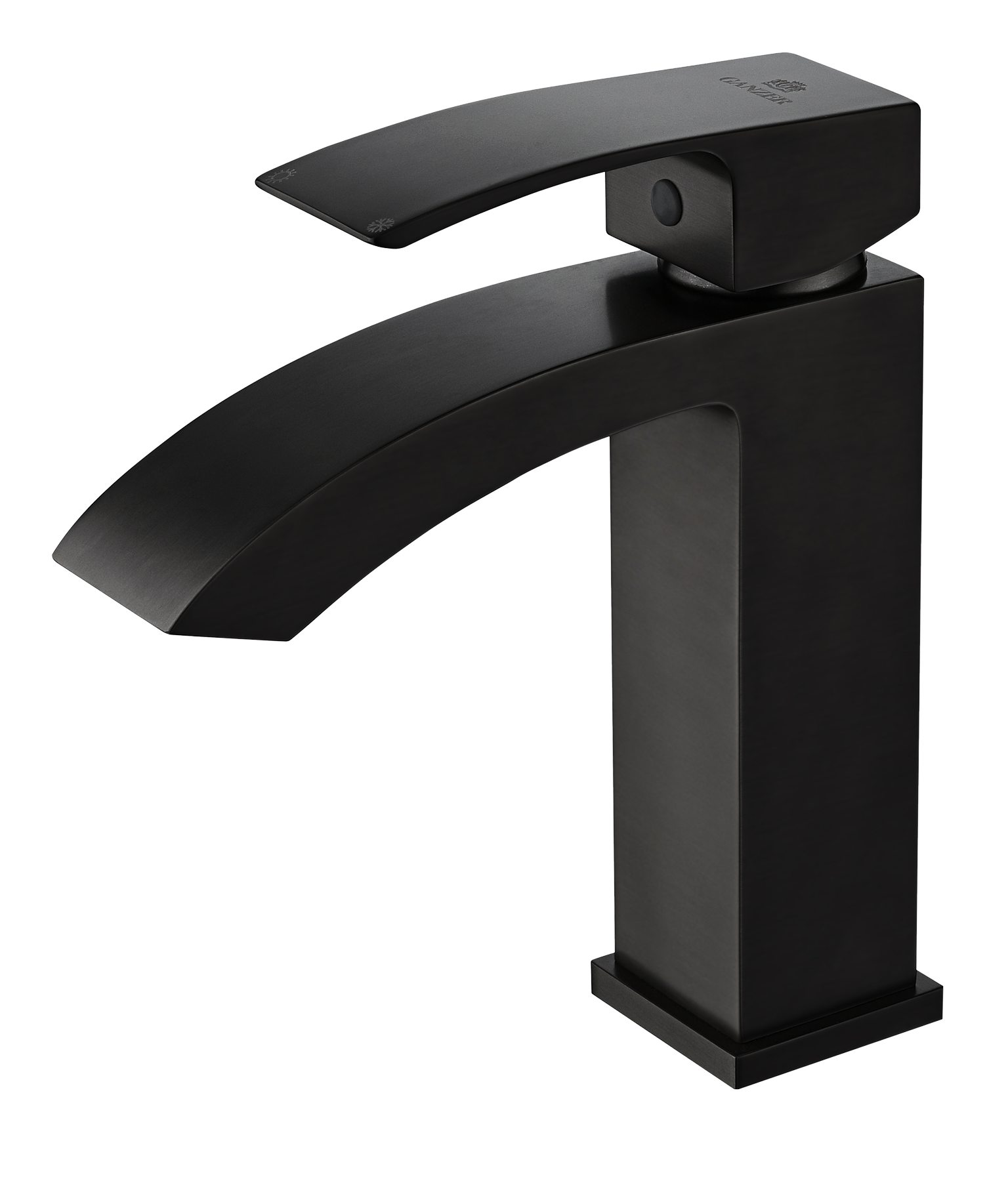 44111-C Смеситель од. для раковины (ЧЕРНЫЙ) GANZER (10/1шт)