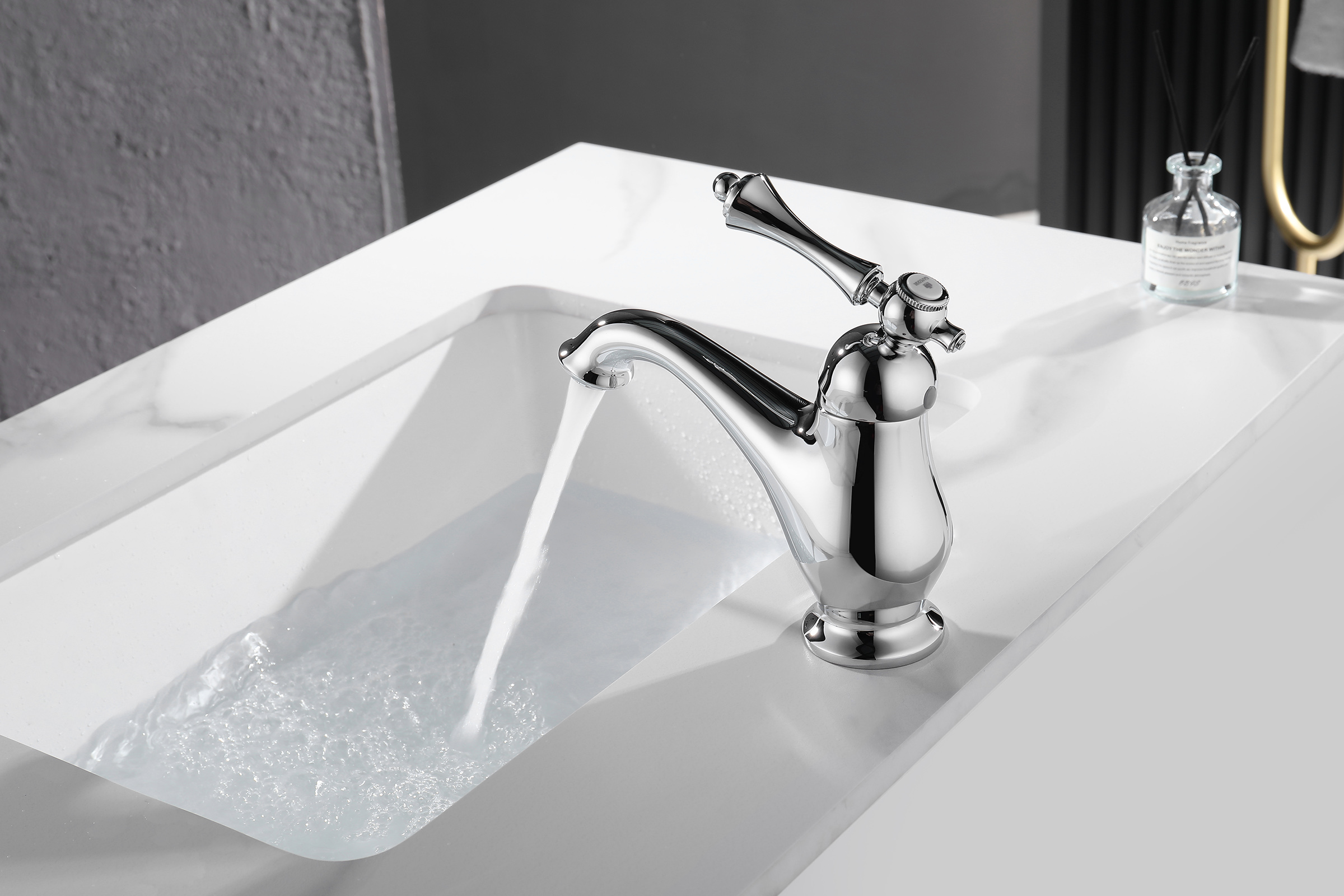 77111 Смеситель для умывальника (ХРОМ)  GANZER  (10/1шт)