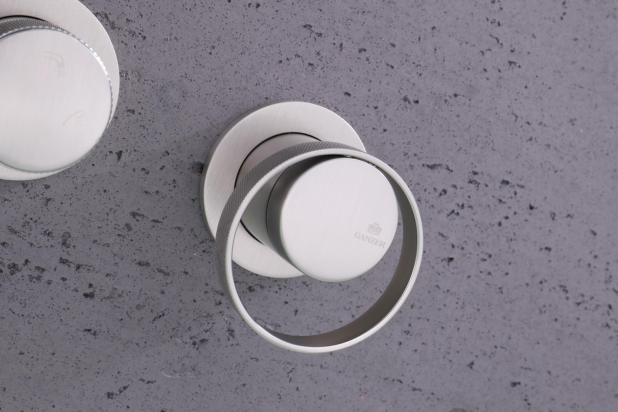 19134-G Встроенный смес. для ванны  (САТИН) GANZER  (6/1шт)