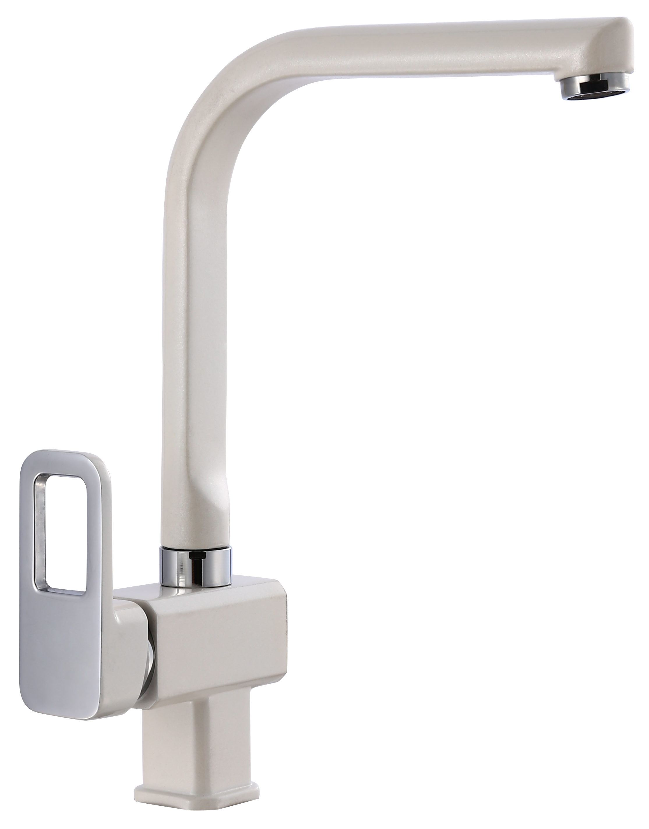 43008-F Смеситель для кухни высокий (БЕЛЫЙ) HANSEN (10/1шт)