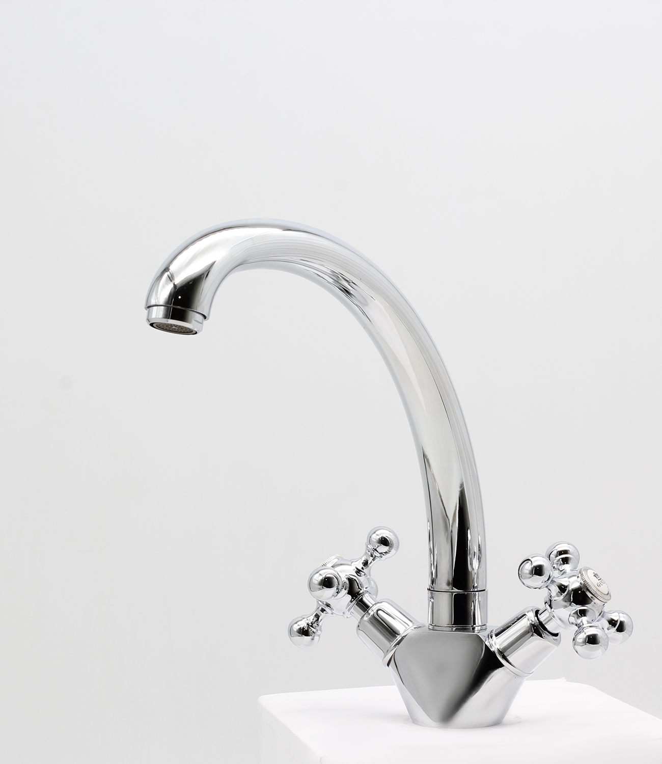 09021 Смеситель двухвентельный для кухни "GANZER"  (10/1шт)