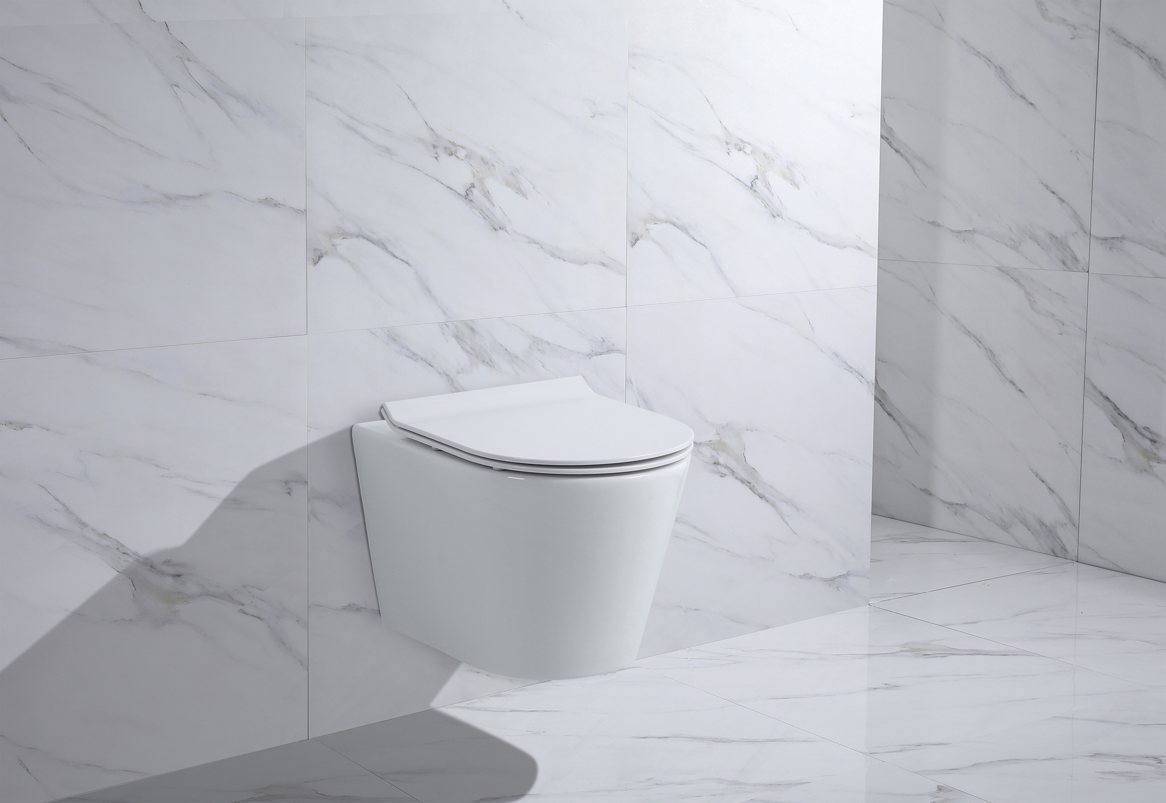 Унитаз подвесной, круглый (БЕЛЫЙ)  GANZER