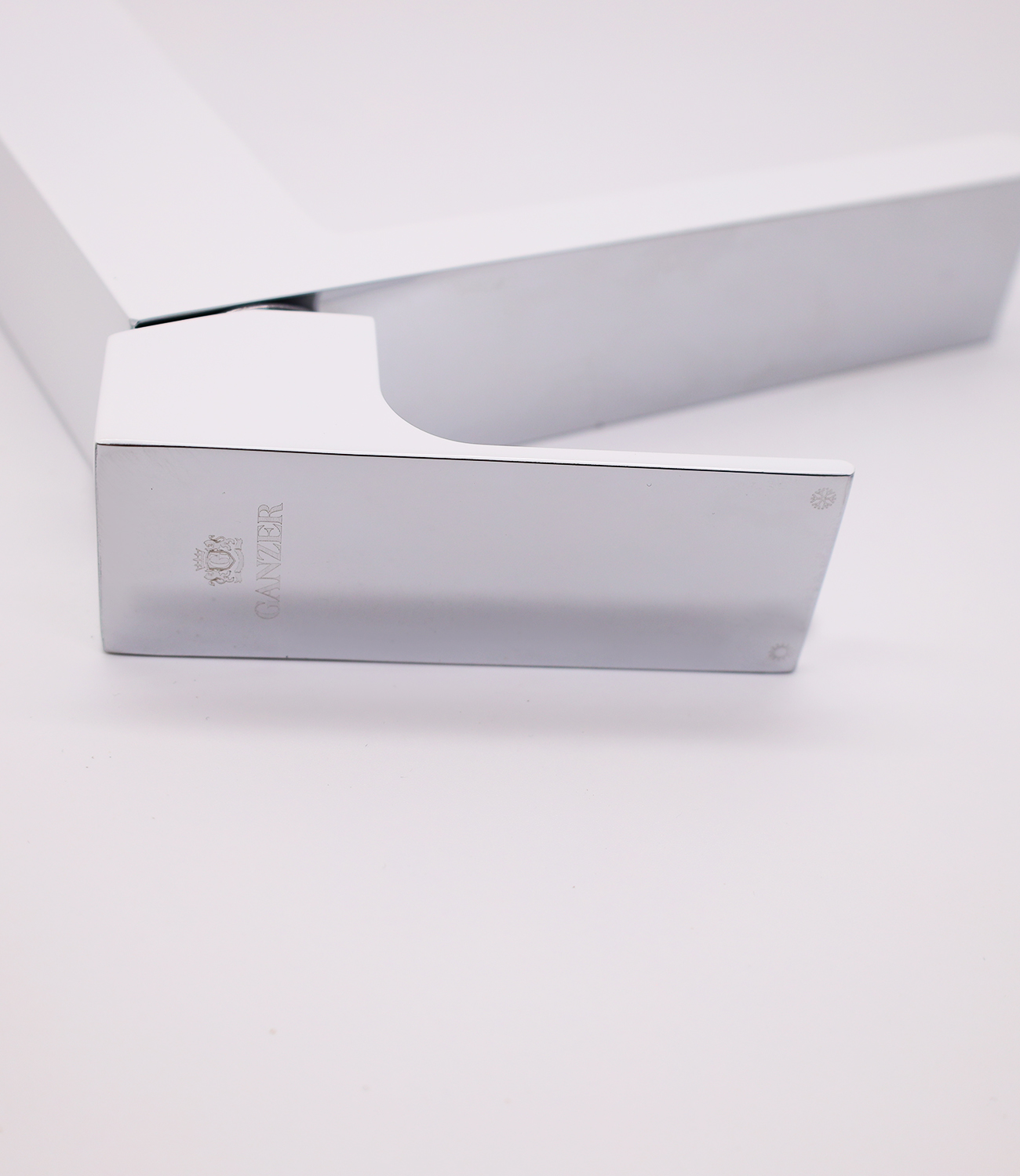 28012-F Смес. для умыв. (ВЫСОКИ БЕЛЫЙ) GANZER  (10/1шт) Л/К