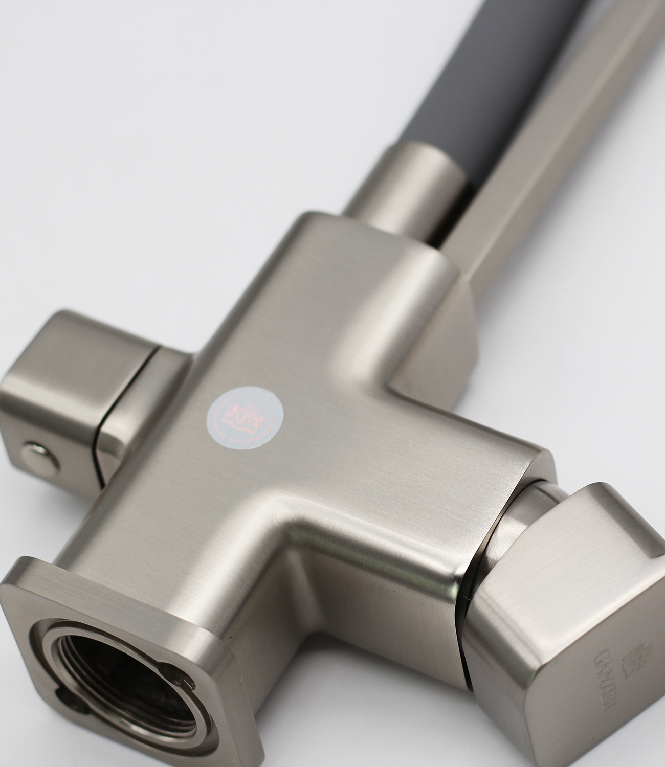 12126-GH Смес. для кухни с гибким шлангом и под фильтр (сат.сер.)  GANZER (10/1шт) Л/К