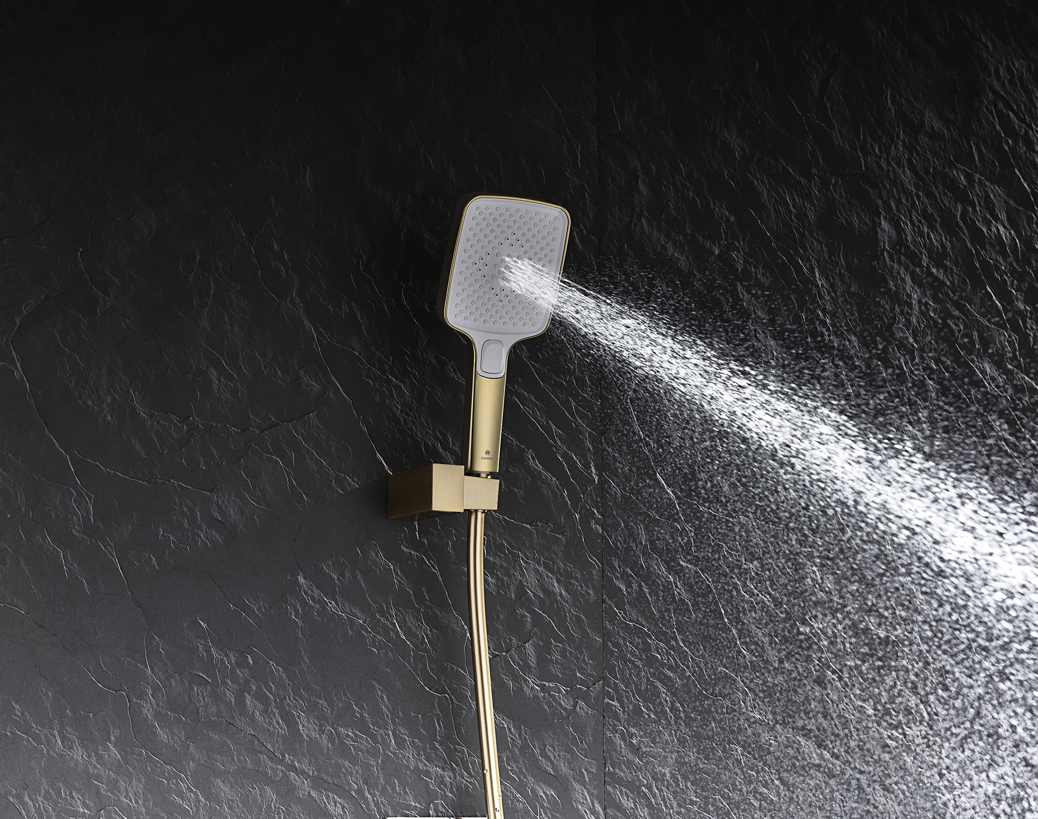 44165-S Смеситель встраиваемый для душа с 3-функ. (Мат. Золото) GANZER (6/1шт)