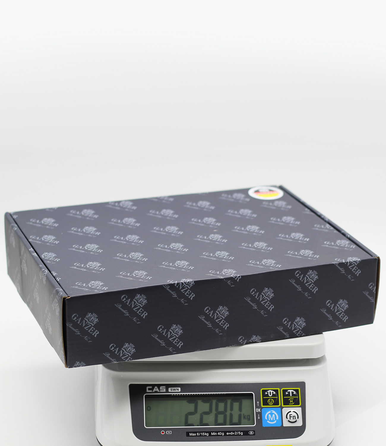 12016-C Смеситель для умыв. (ВЫСОКИ ЧЕРНЫЙ) GANZER  (10/1шт)  Л/К