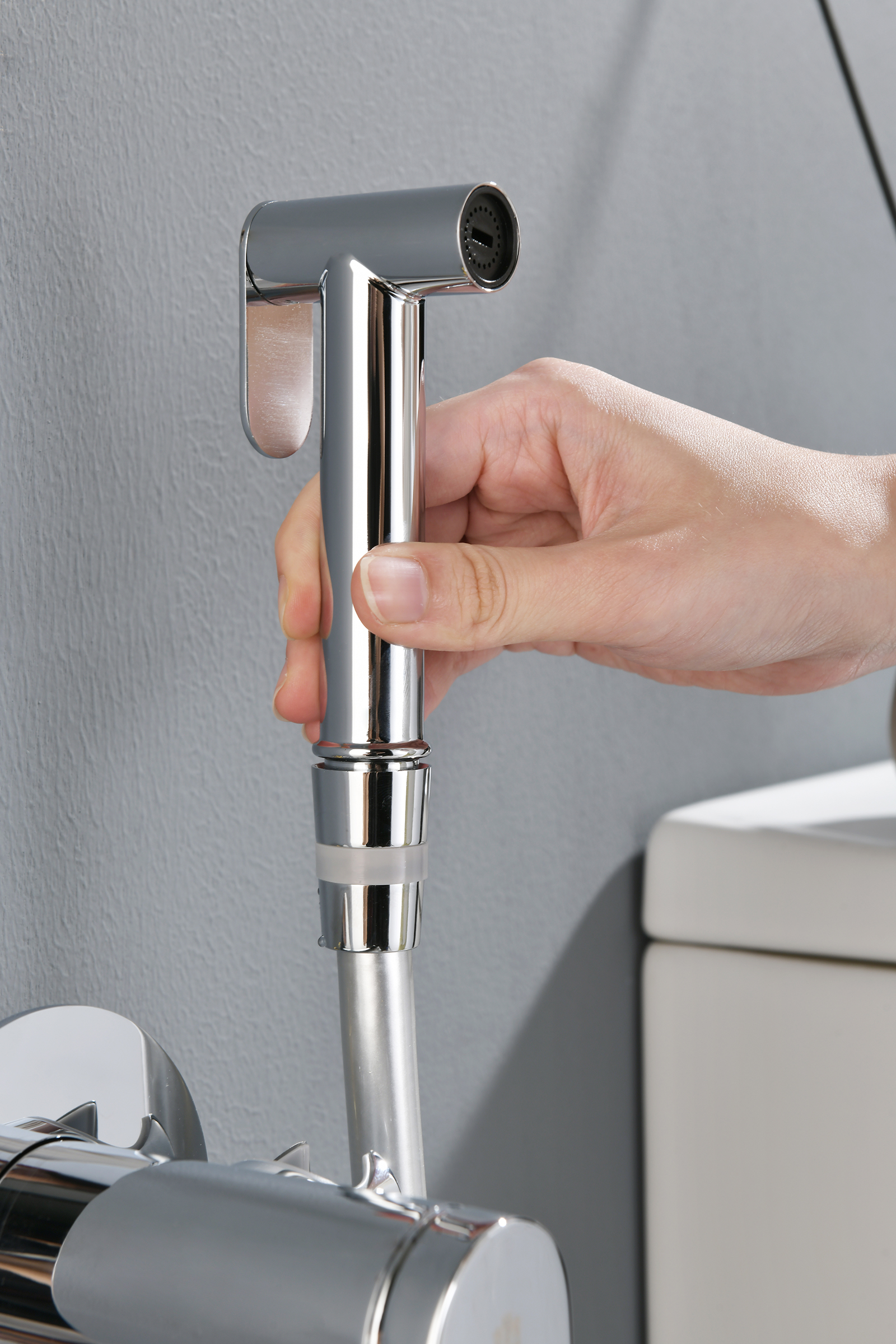 07157 Смеситель встраиваемый с ГИГ. душем (ХРОМ) GANZER (10/1шт)