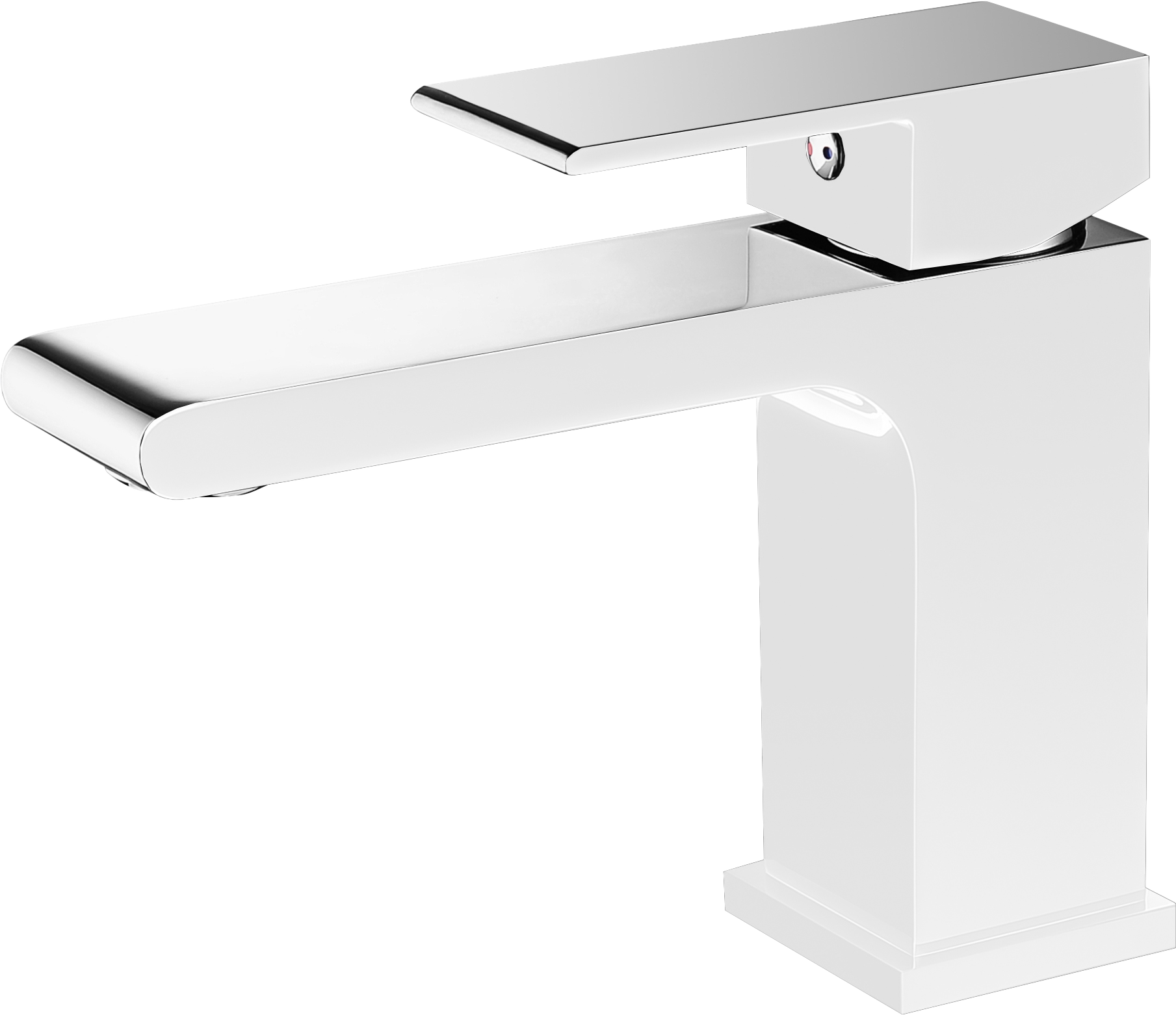 28011-F Смеситель для умыв. (БЕЛЫЙ) "GANZER"  (10/1шт) Л/К