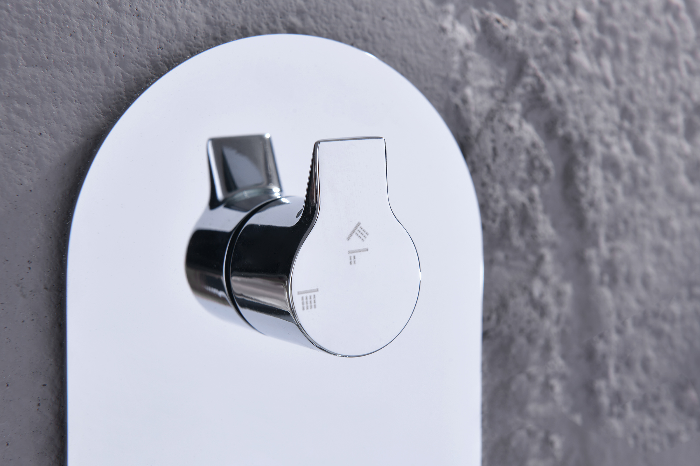 02165 Смеситель встраиваемый для душа с 3-функ. (ХРОМ) GANZER (6/1шт)