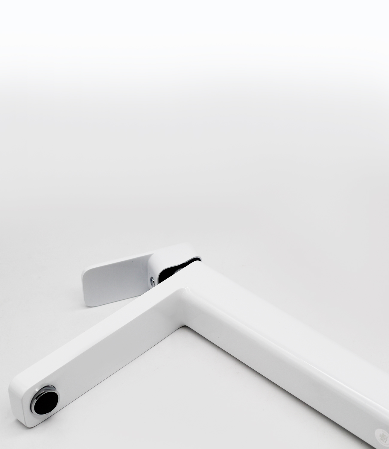 12016-F Смеситель для умыв. (ВЫСОКИ БЕЛЫЙ) GANZER  (10/1шт) Л/К