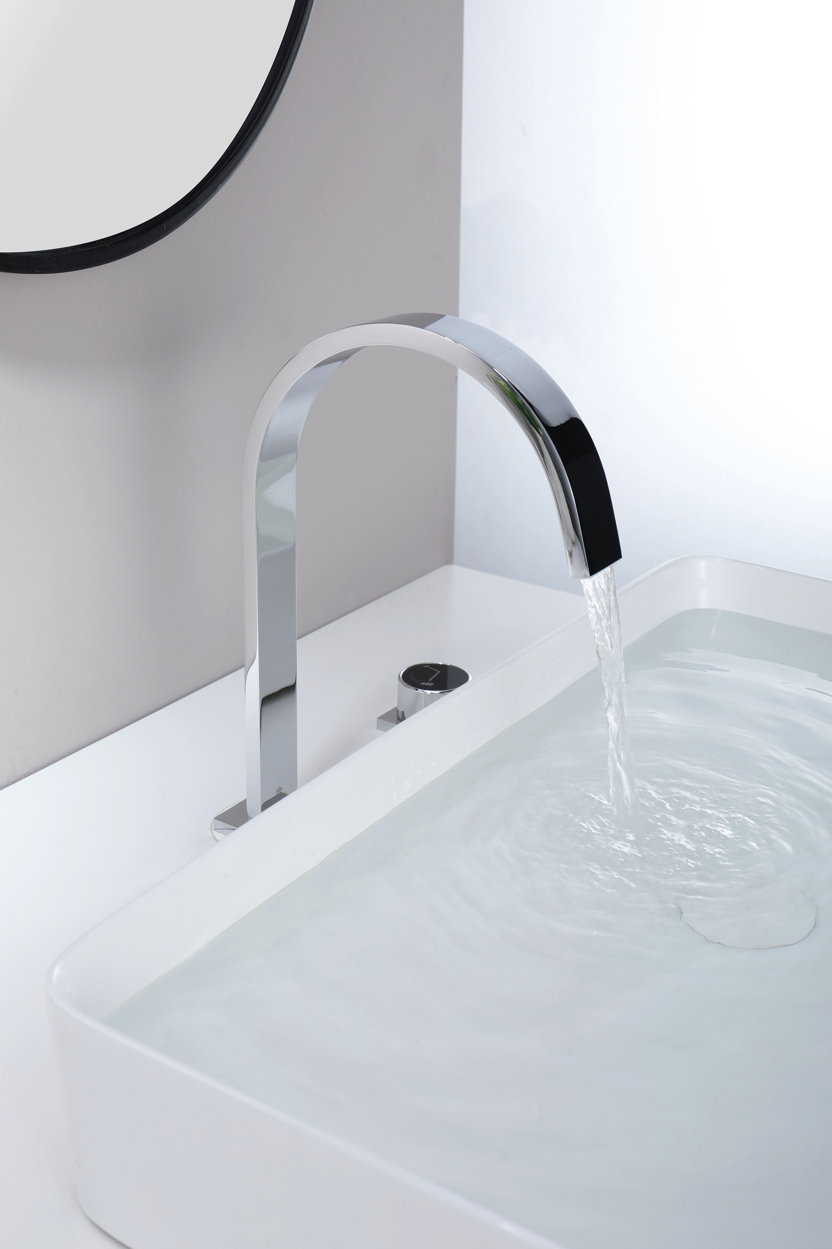 01112 Смеситель на борт раковины (2-отв,ХРОМ)  GANZER (10/1шт)