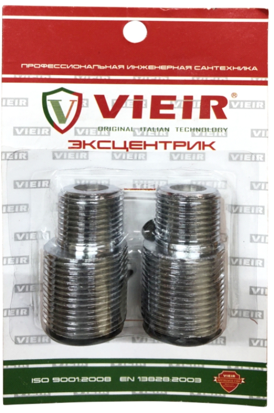 Эксцентрик  1/2ш. х 3/4ш. прямой КОРОТКИЙ  ViEiR  (48/1пар)